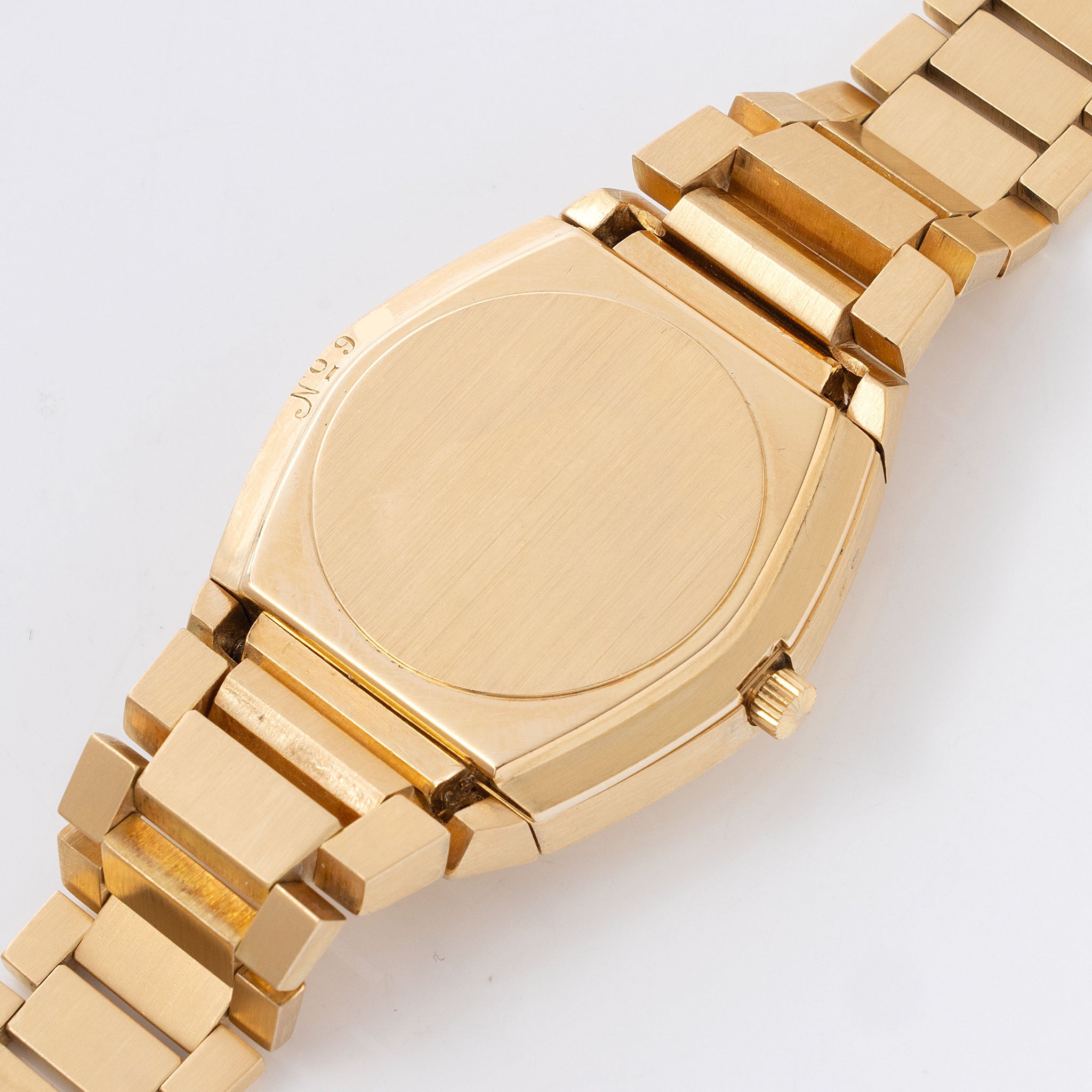 Rolex Beta 21 Il Texano Cream dial  in 18k yellow gold ref 5100