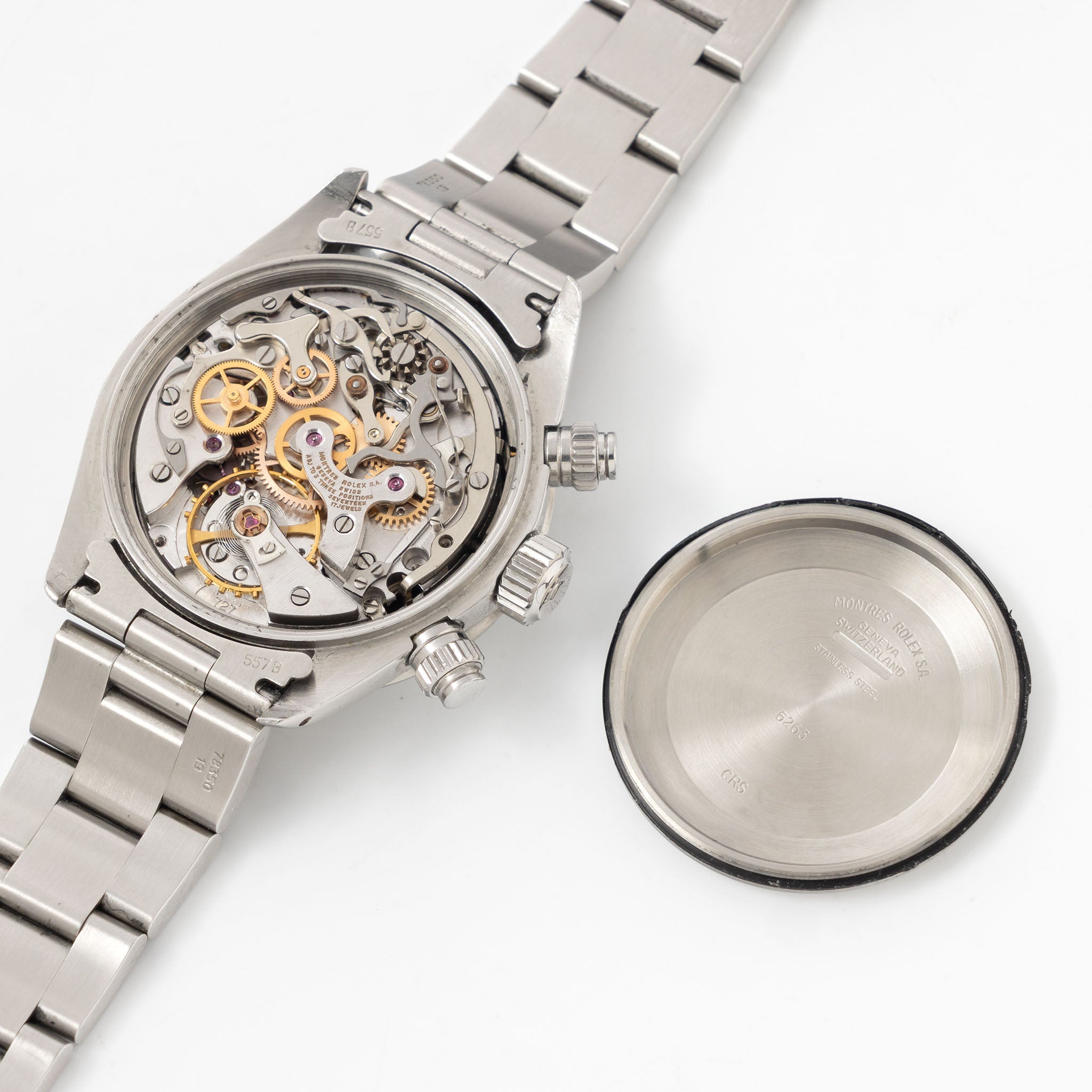 Rolex Cosmograph Daytona ref. 6265 Big Red Panda Silver Dial 