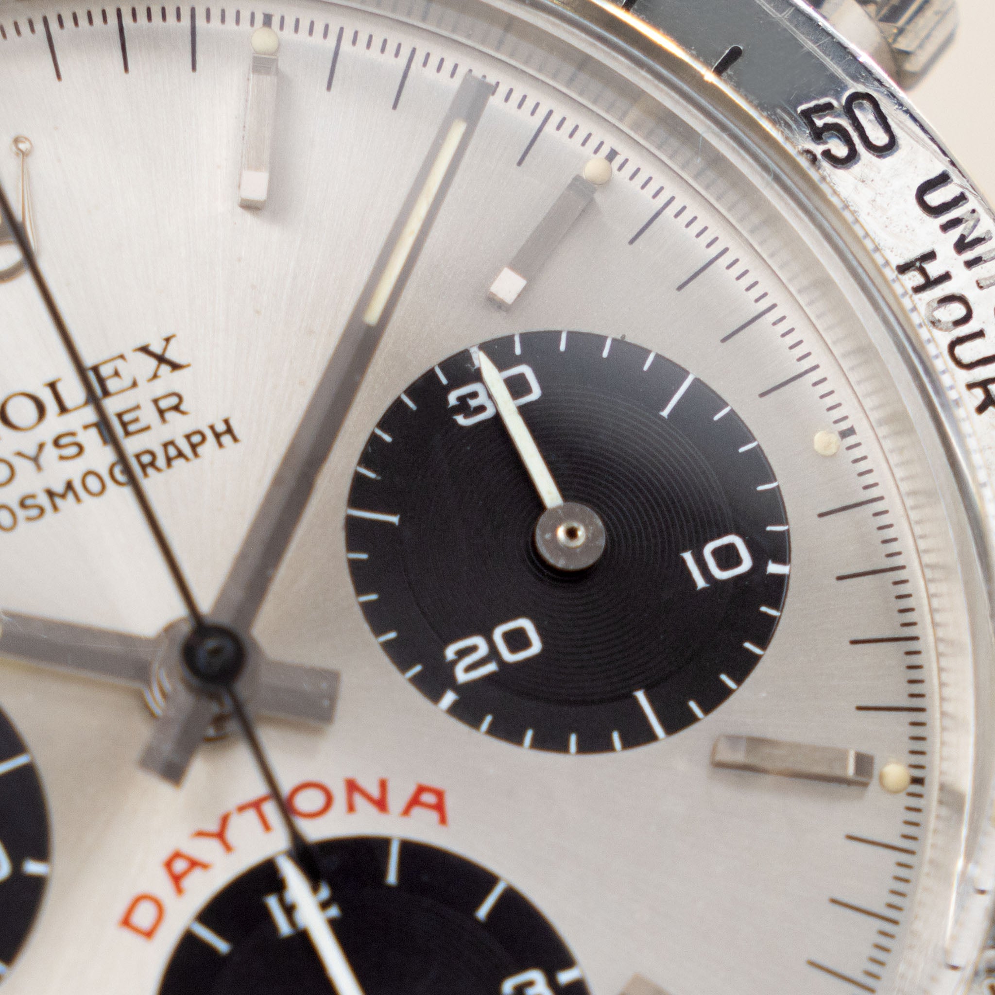 Rolex Cosmograph Daytona ref. 6265 Big Red Panda Silver Dial 