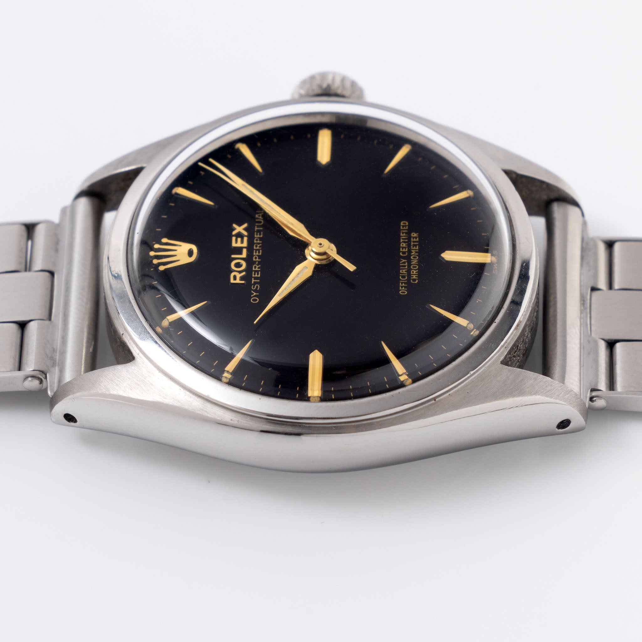 Rolex Oyster Perpetual 6084 Gilt Dial Ovetto 