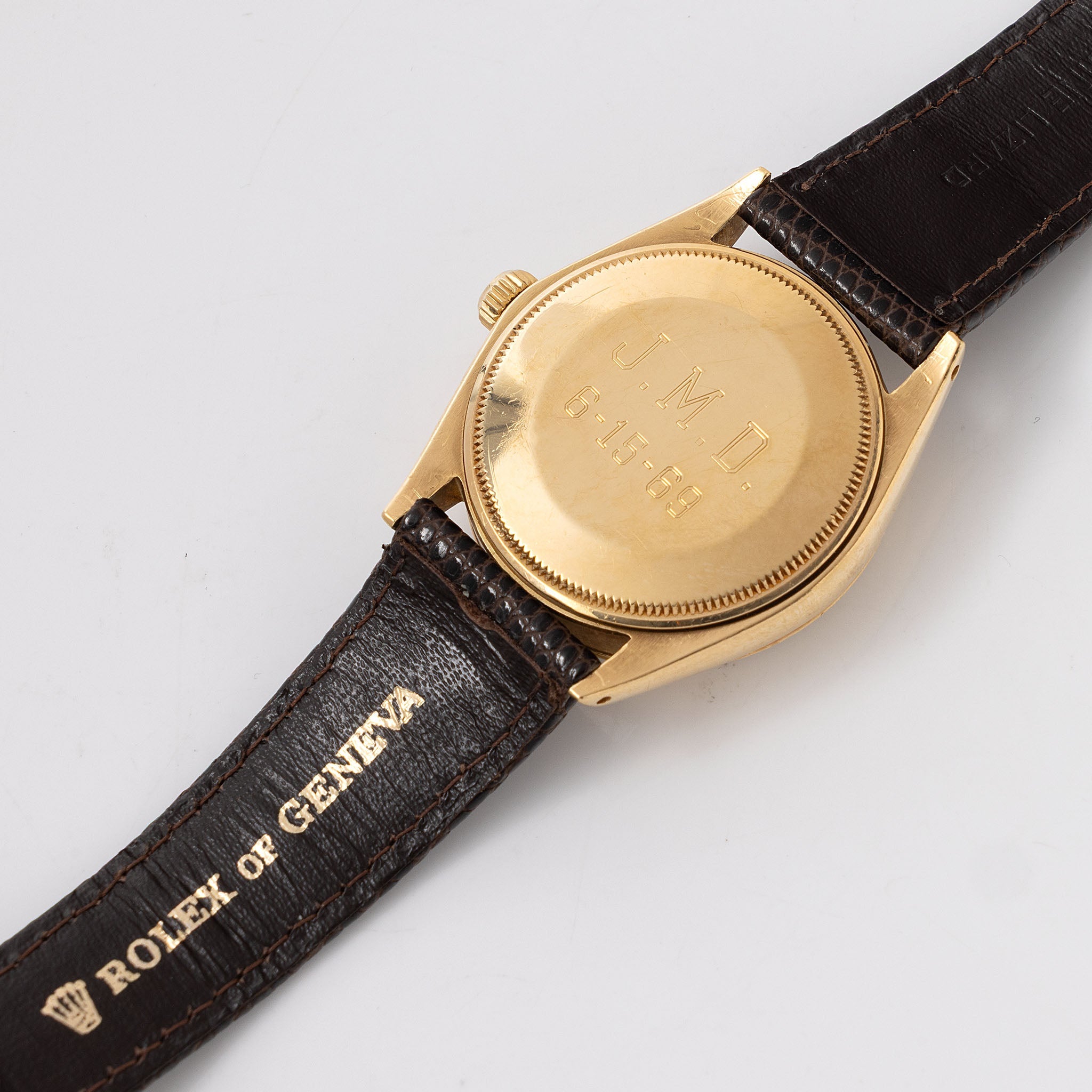 Rolex Oyster Perpetual Zephyr Silver Dial ref. 1009 in 18k Yellow Gold Florentine Finish