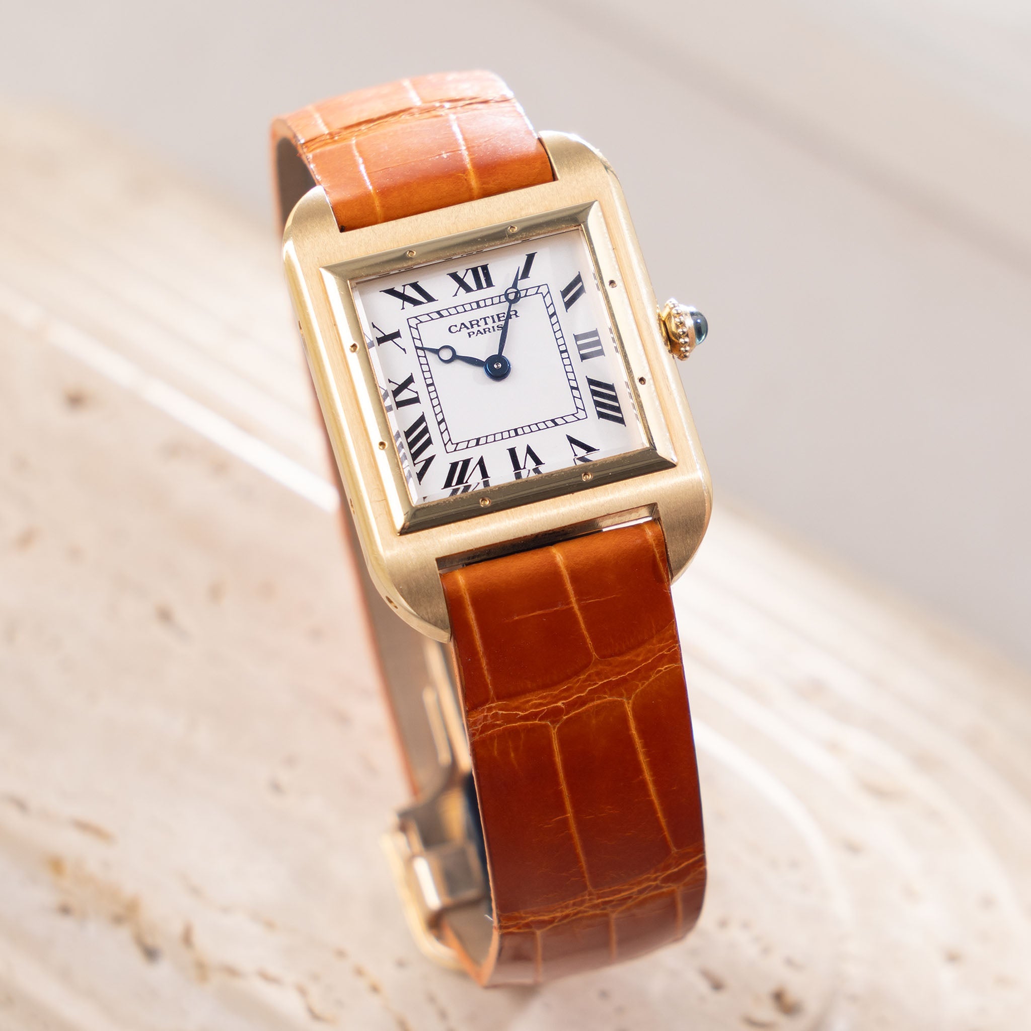 Cartier Santos Dumont 1913 Limited edition CPCP ref 2697 in 18 yellow gold Paris dial