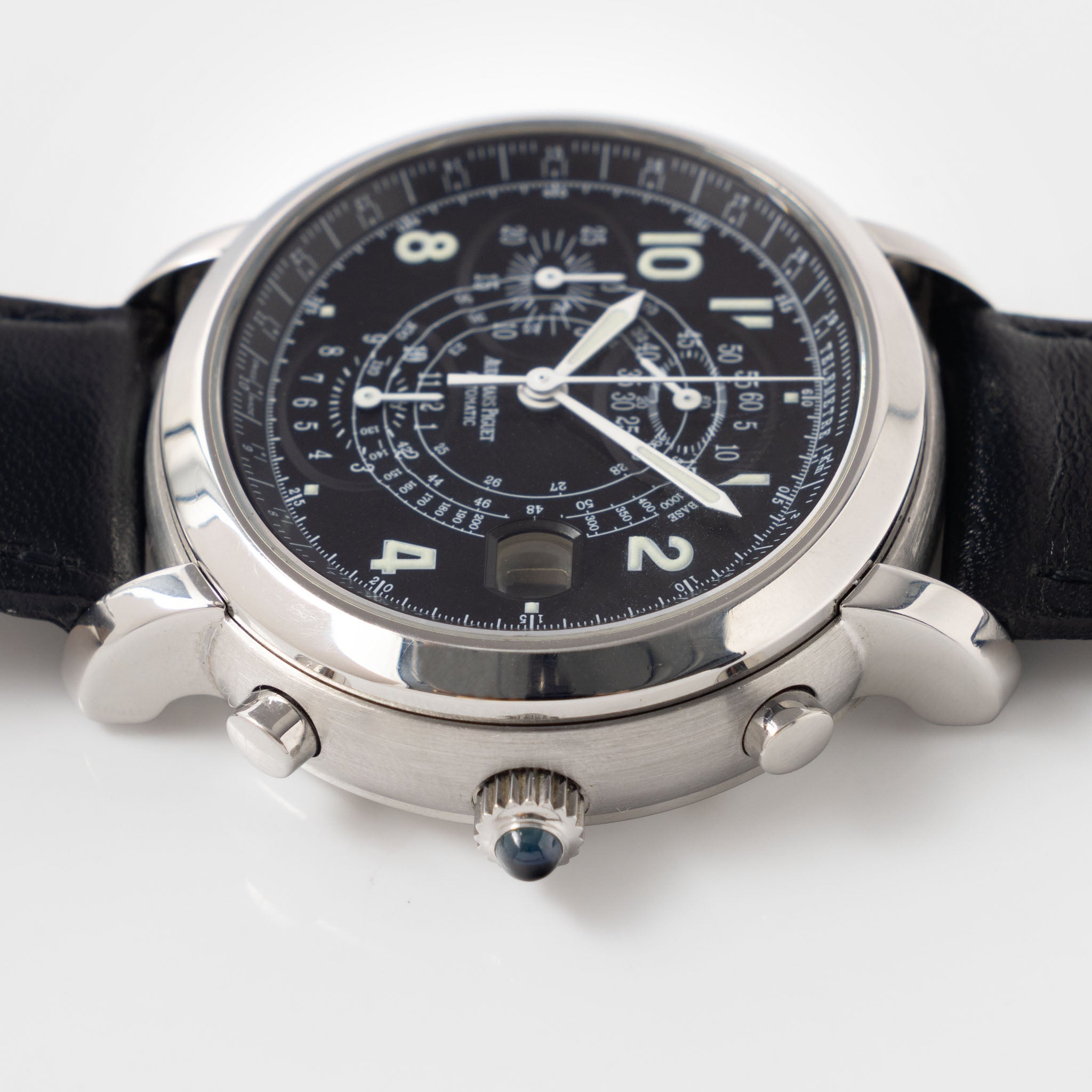 Audemars Piguet Millenary Chronograph Black Dial ref. 25822ST with Original Certificate of Origine