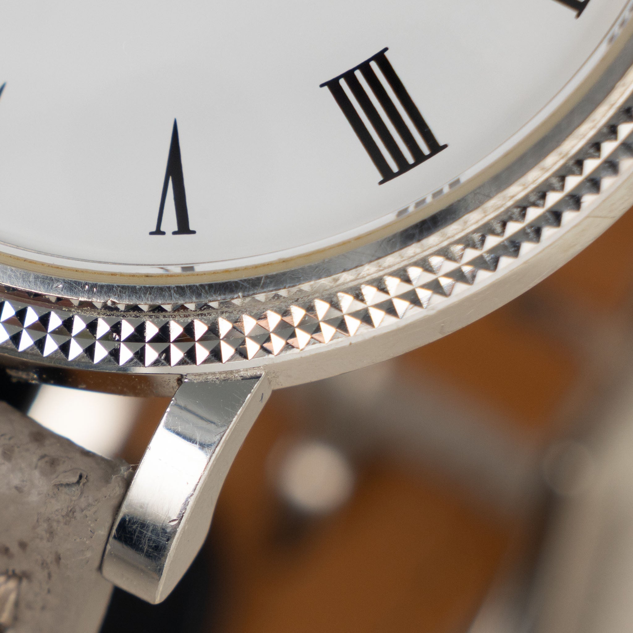 Patek Philippe Calatrava 18 k White gold Clous de Paris case ref 5120G