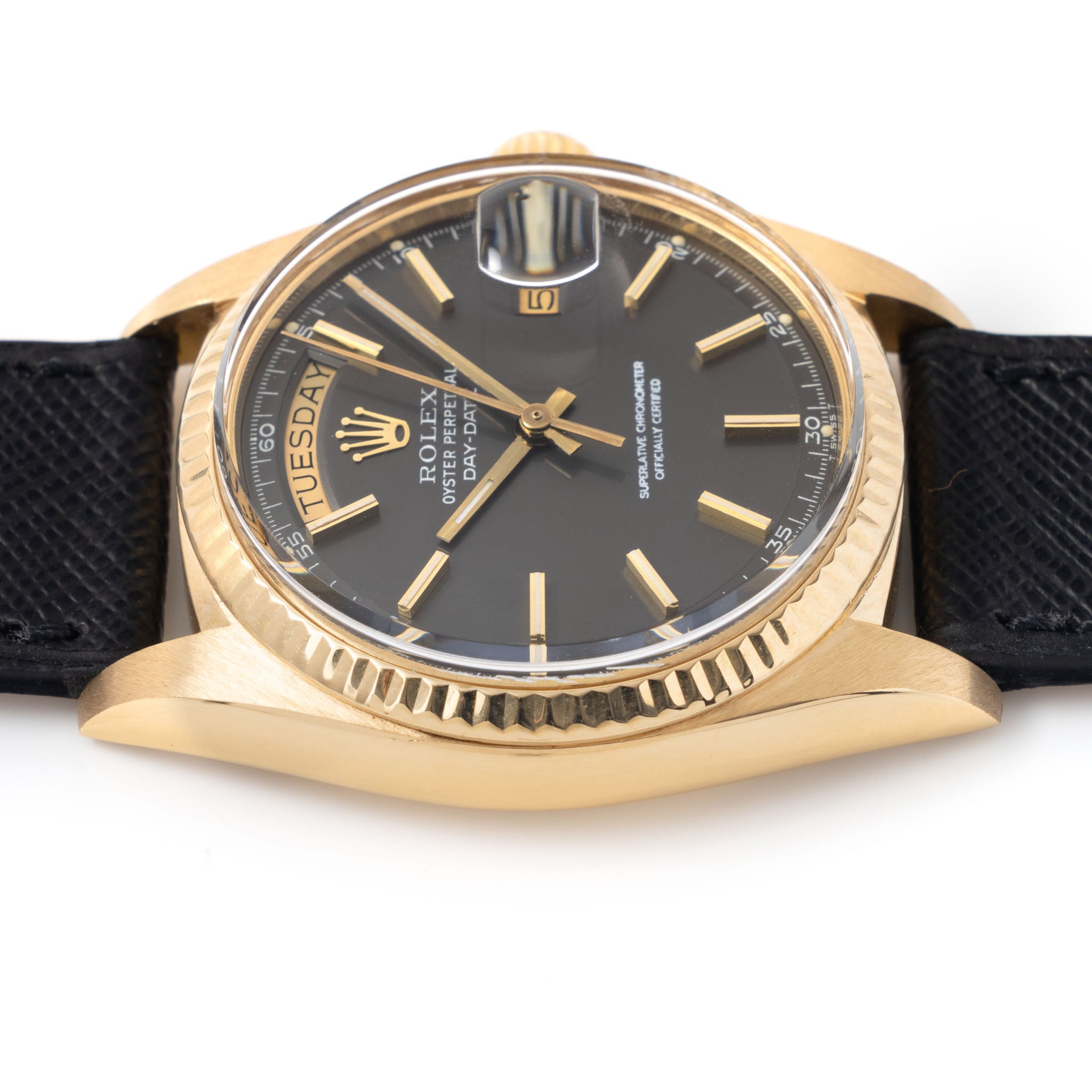 Rolex Day-date Grey dial in 18 k yellow gold ref 1803 