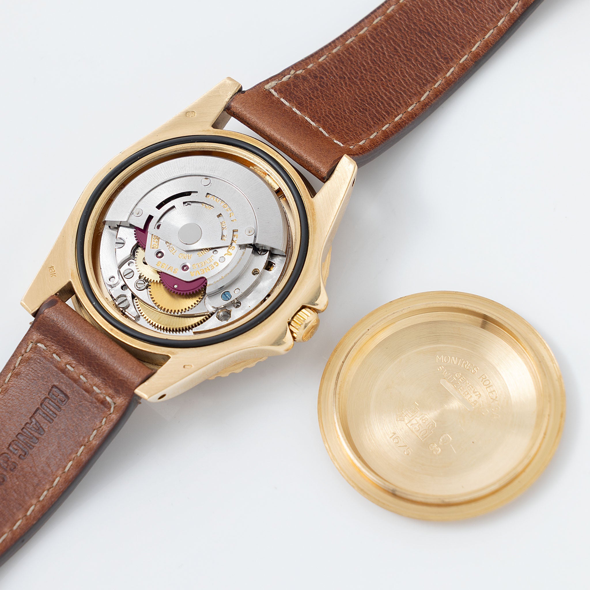 Rolex GMT-Master 1675/8 in 18 k Yellow Gold Brown Nipple Dial