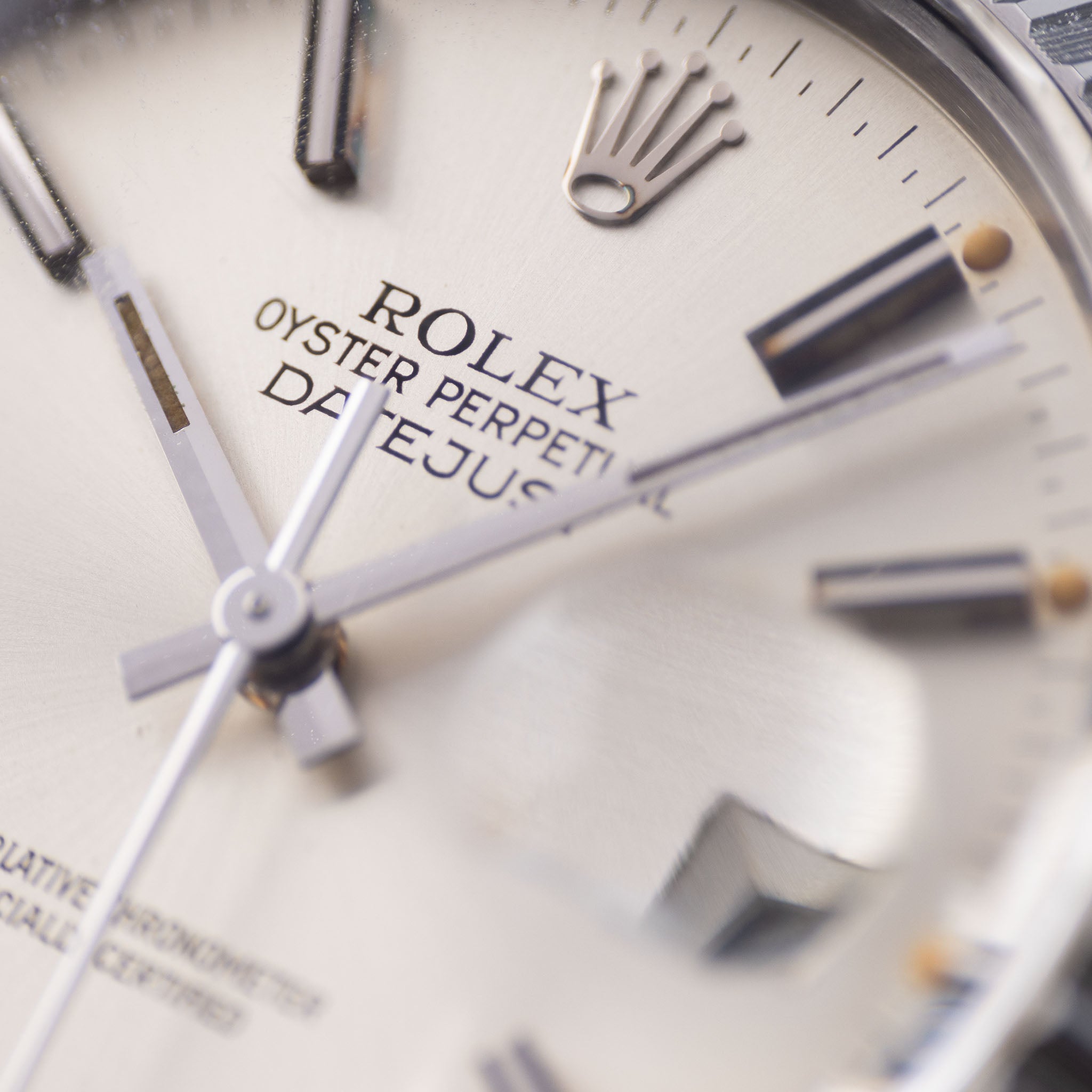 Rolex Datejust 16030 Patina Silver Dial Guarantee Paper