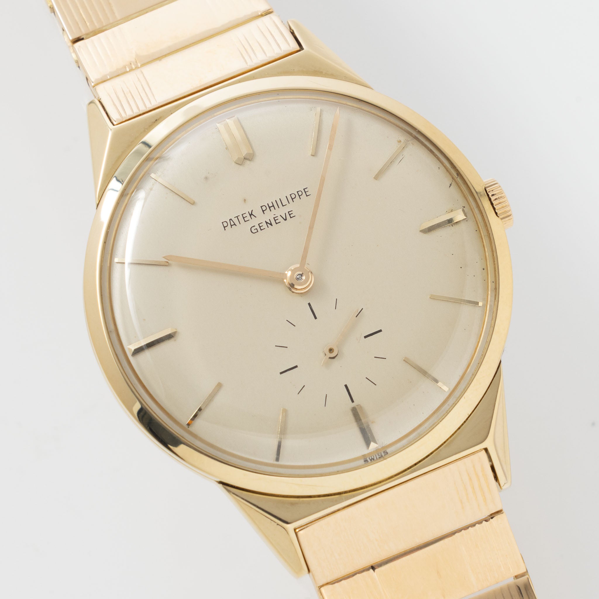Patek Philippe Calatrava 2568 in 18k Yellow Gold with Gay Frerès Bracelet