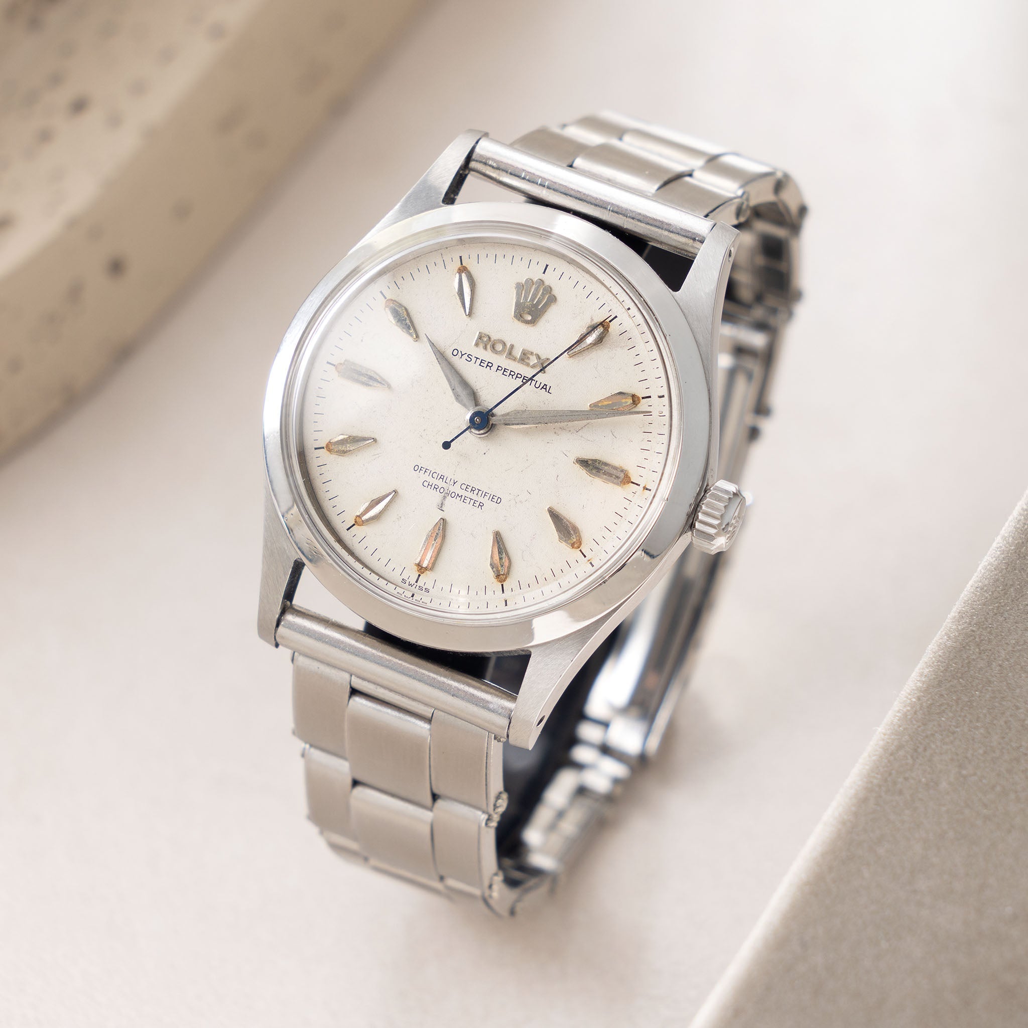 Rolex Oyster Perpetual Swiss only OCC Cream dial ref 6532