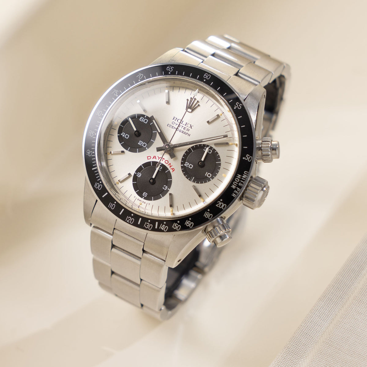 Rolex Cosmograph Daytona 6263 Big Red Floating Silver Soleil Dial