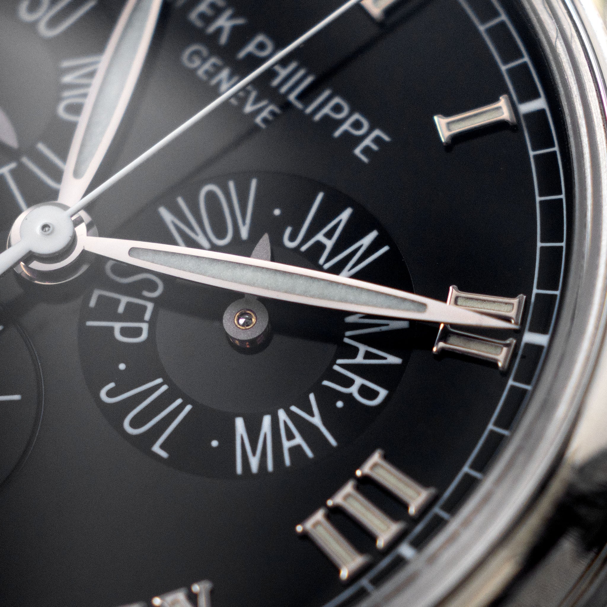 Patek Philippe Annual Calendar 5035P Black Dial in Platinum with Box