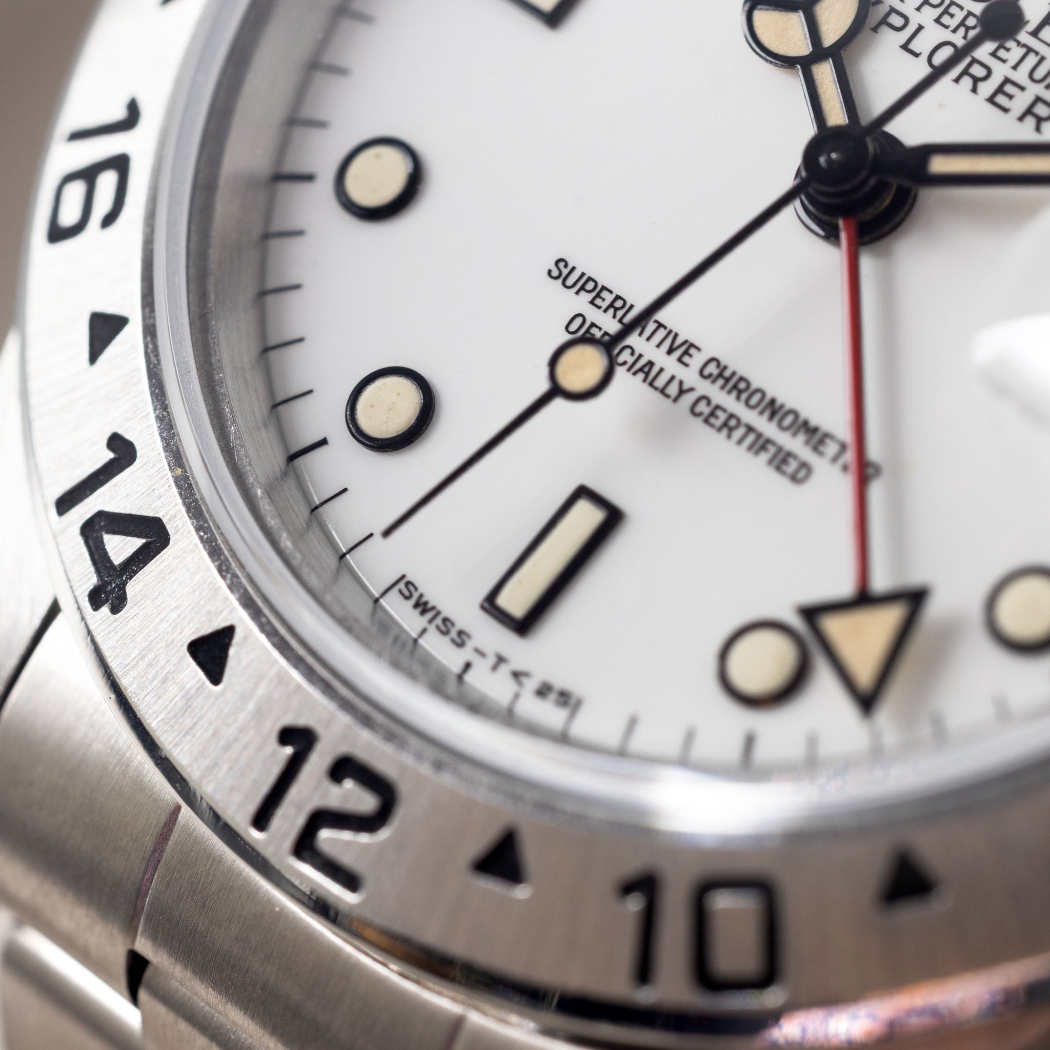 Rolex Explorer II 16570 Polar with Creamy Patina