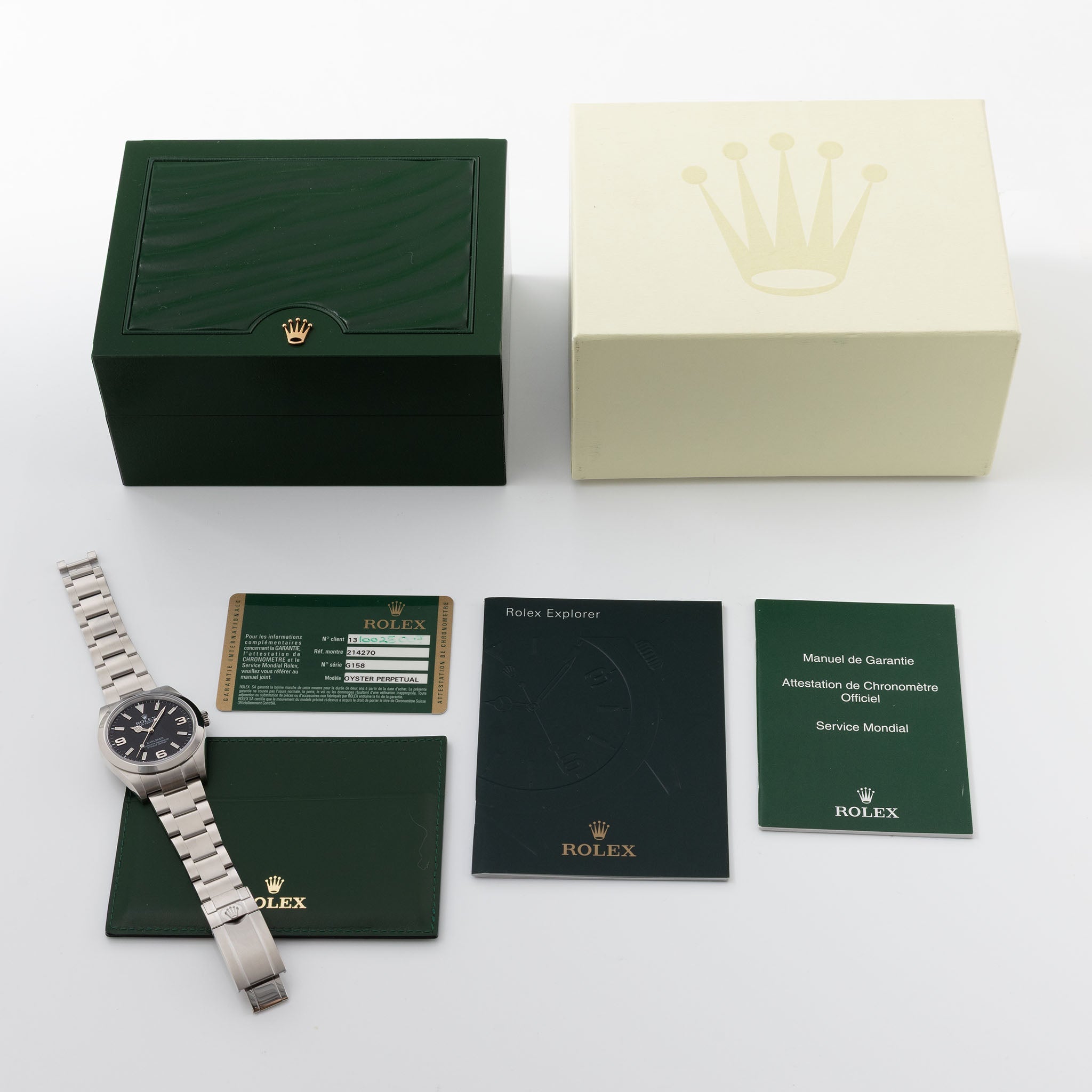Rolex Explorer ref. 214270 Box and Papers
