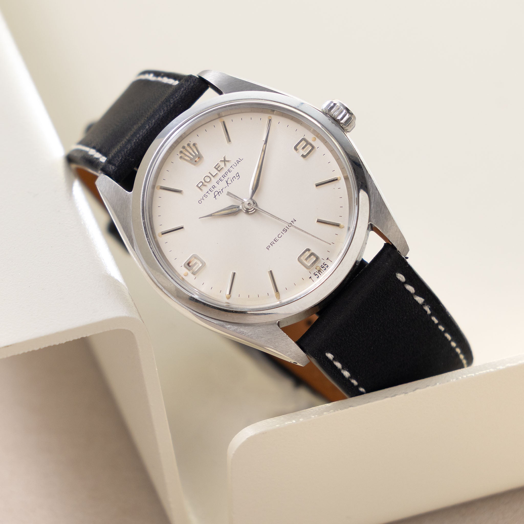 Rolex Oyster Perpetual Air-King 5500 Silver Arabic Numerals Dial