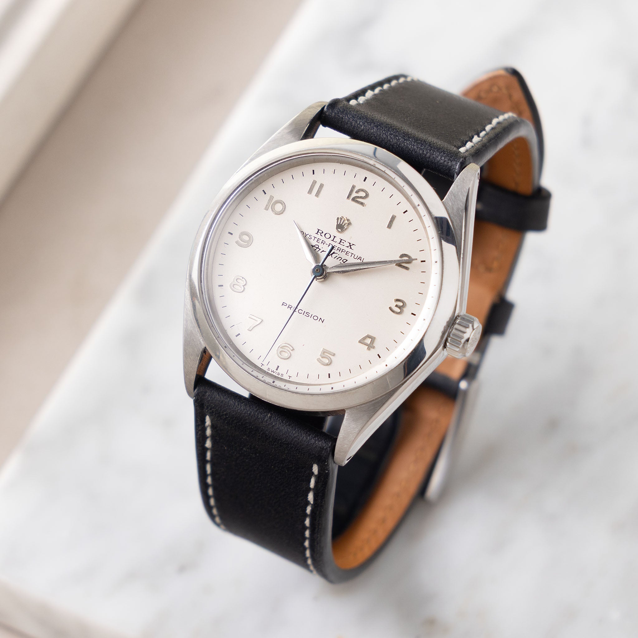 Rolex Oyster Perpetual Air-King 5500 Silver no-lume Arabic Numerals Dial