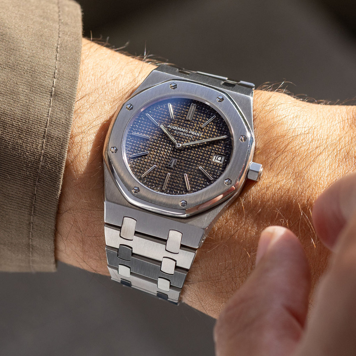 Audemars Piguet Royal-Oak 5402ST Ultra Thin Jumbo C-Series Logo Down Tropical Dial