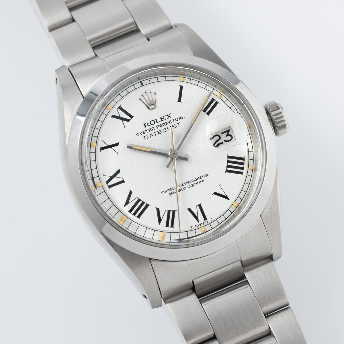 Rolex Datejust 1600 White Buckley Dial