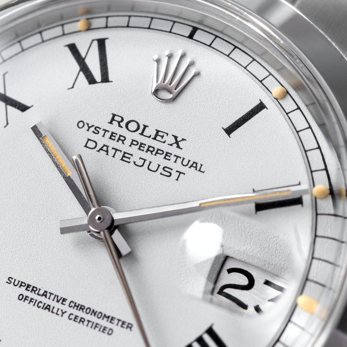 Rolex Datejust 1600 White Buckley Dial