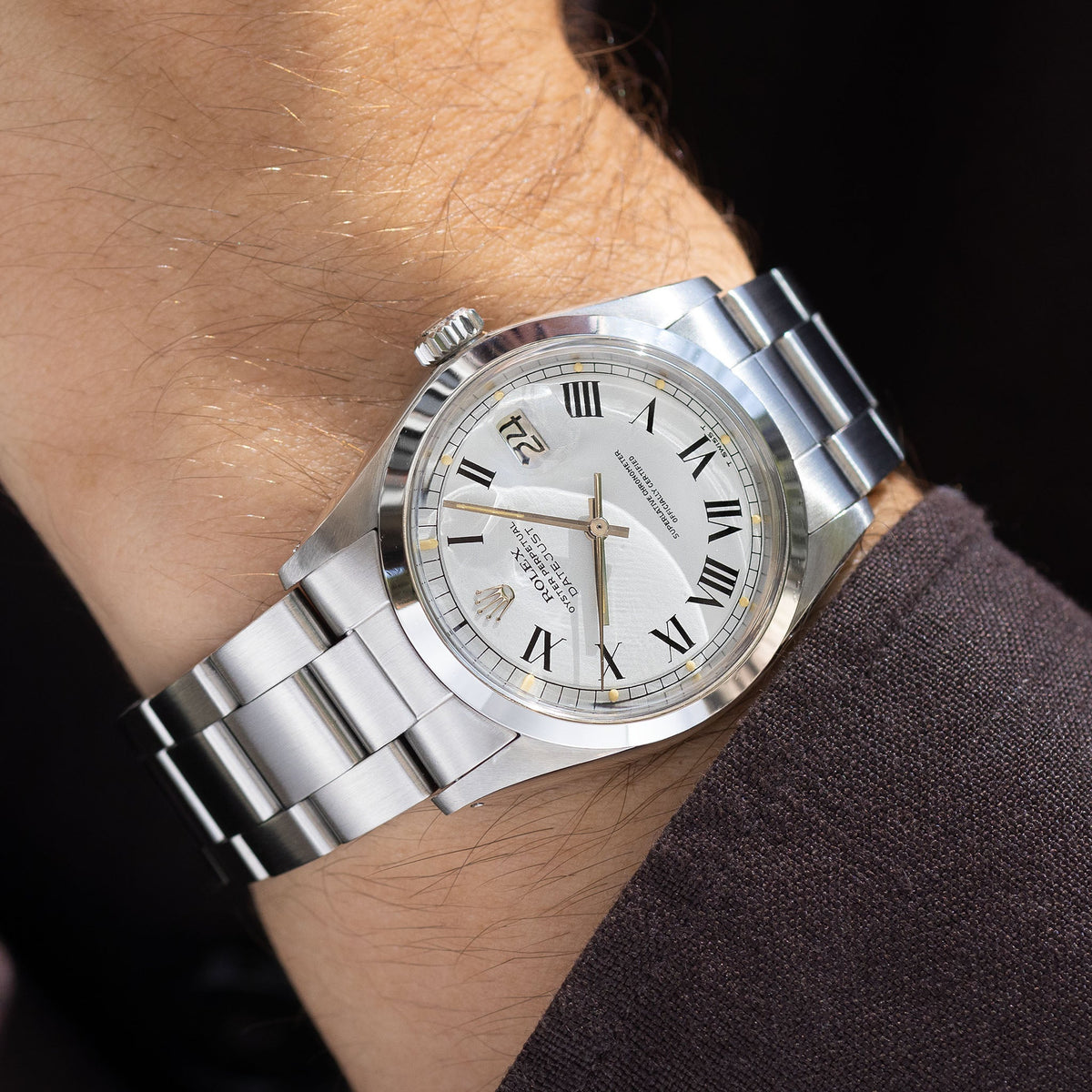 Rolex Datejust 1600 White Buckley Dial