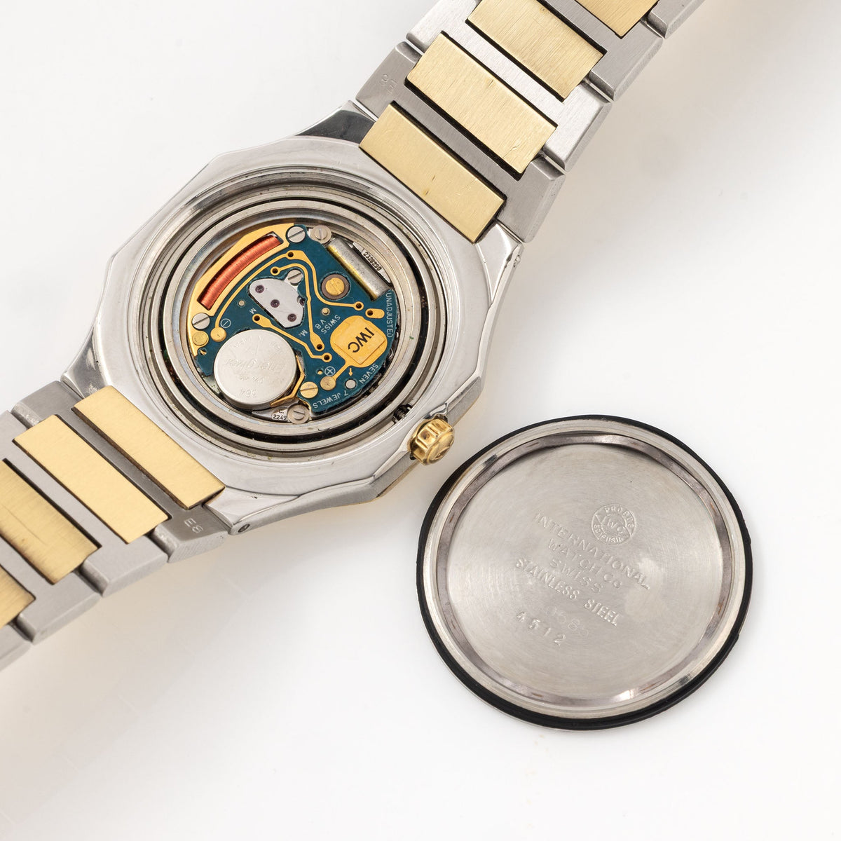 IWC Yacht-Club II in Steel and Yellow gold Oman Green Khanjar Linen Dial ref. 4512 from Original Owner Family