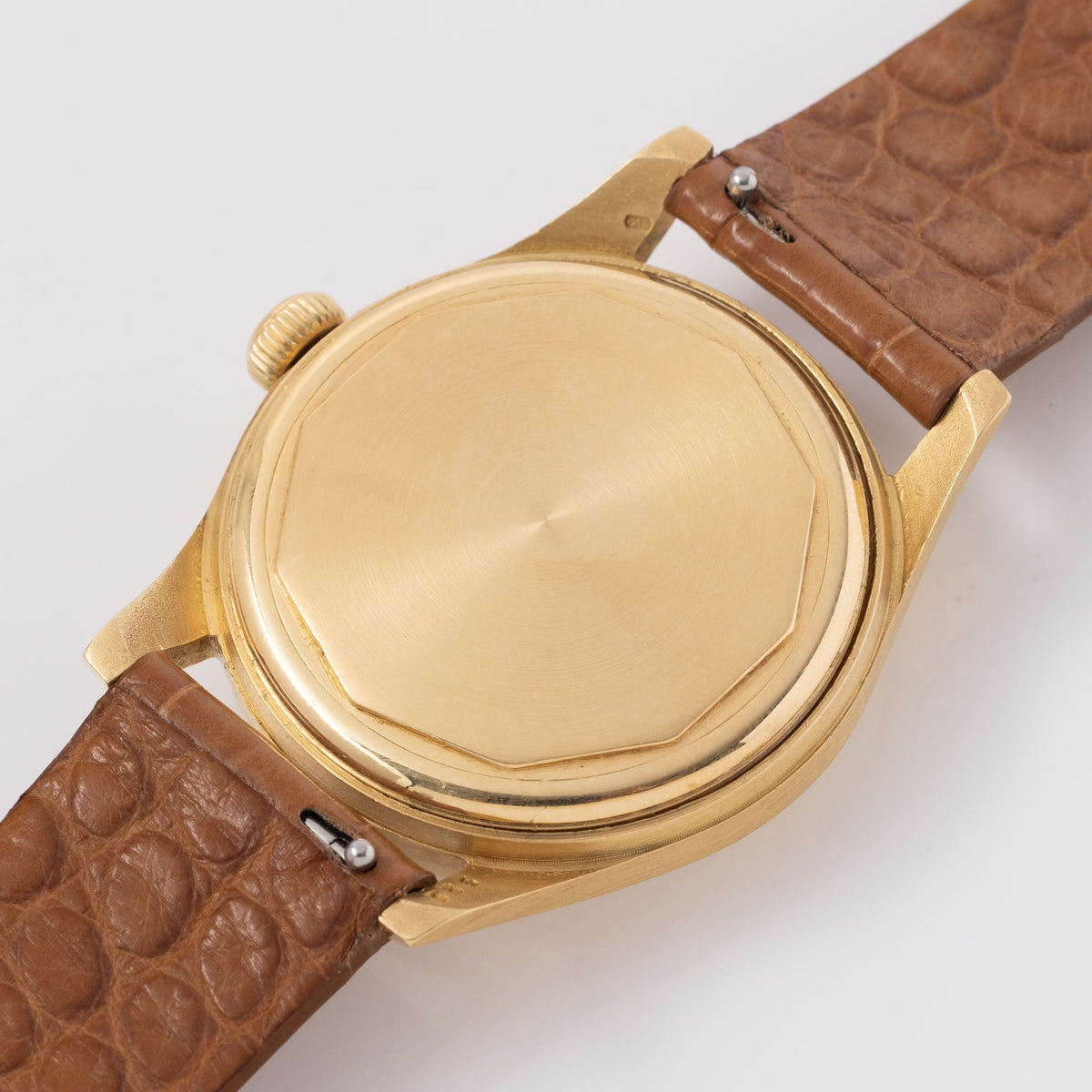 Patek Philippe Calatrava 2483J Screw Down Case in 18k yellow gold Silver dial Center Seconds