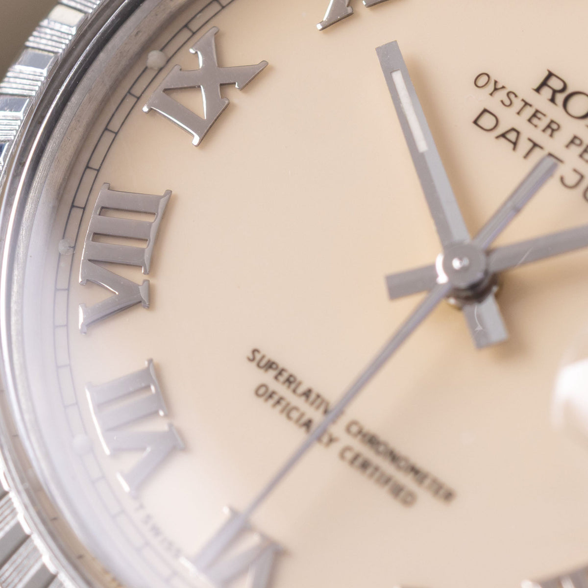 Rolex Datejust Cream dial With Applied  Roman numerals box and paper set ref 16030