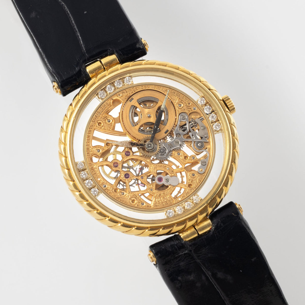 Audemars Piguet 4257/002BA Skeleton Dress Watch in 18k Yellow Gold  with Box and Original Guarantee Booklet