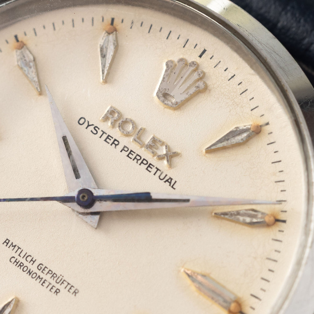 Rolex Oyster Perpetual 6564 Cream Dial Amtlich Geprüfter Chronometer