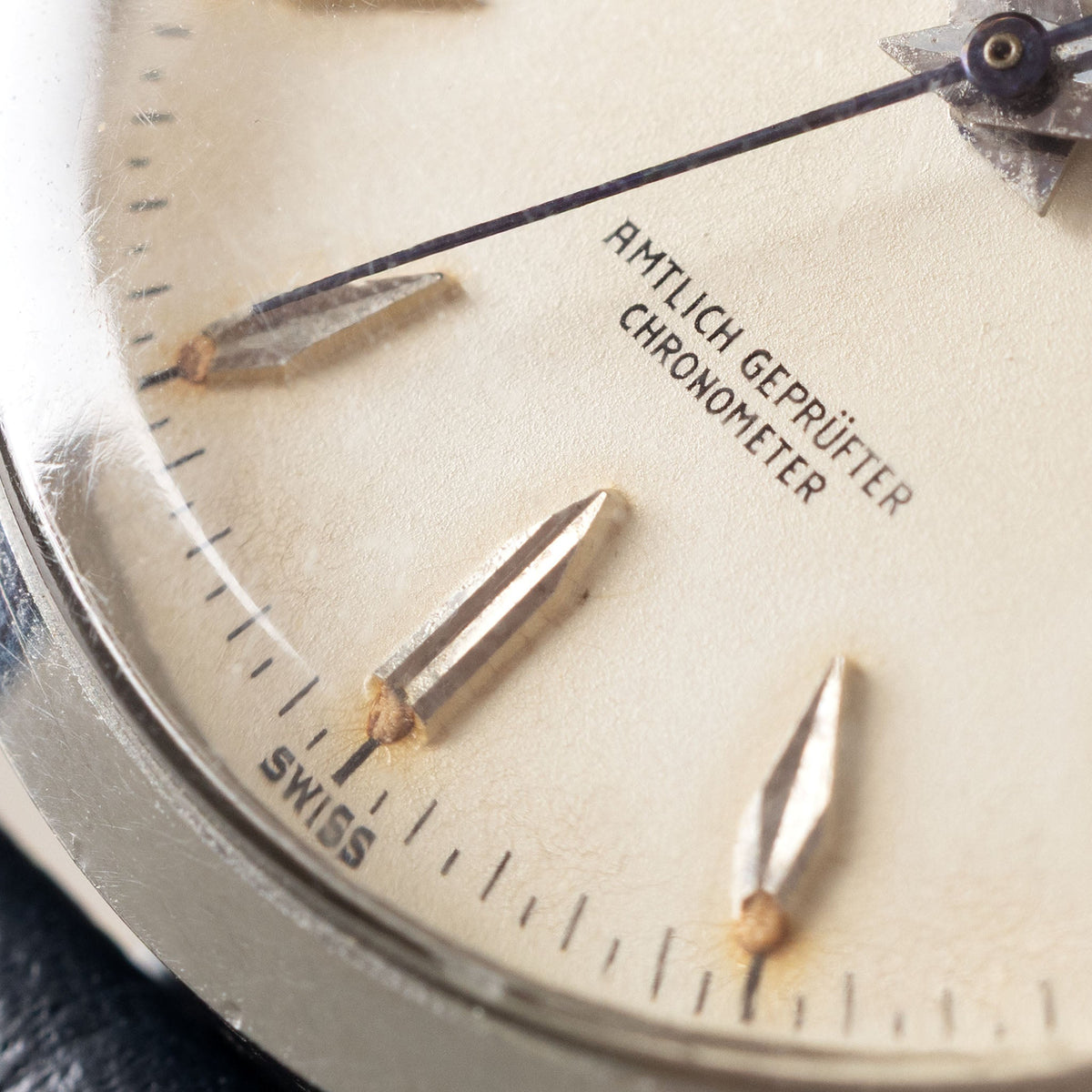 Rolex Oyster Perpetual 6564 Cream Dial Amtlich Geprüfter Chronometer