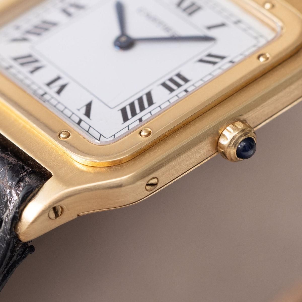 Cartier Santos Dumont Ultra-Thin in 18kt Yellow Gold ref. 96054 Paris Dial