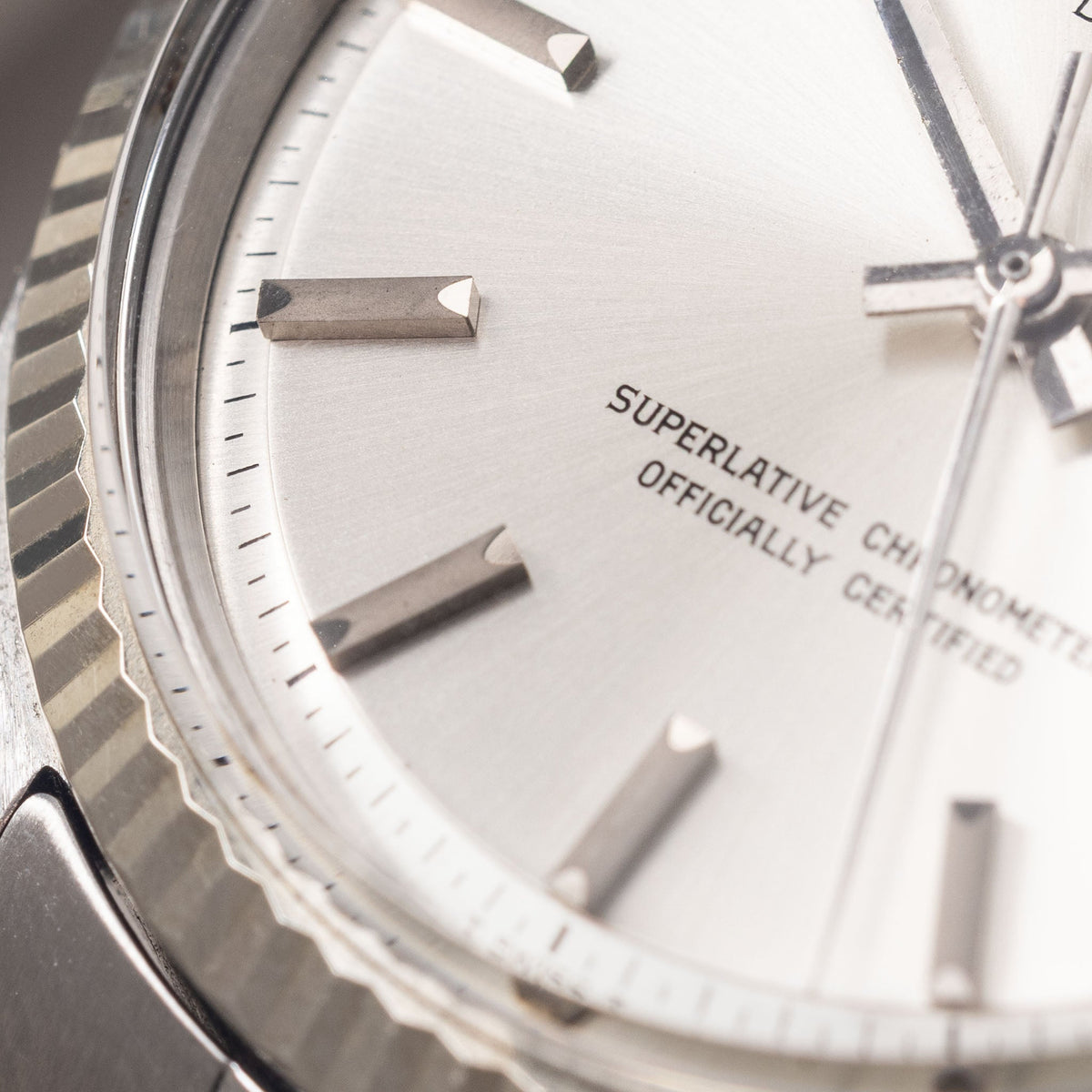 Rolex Datejust Ref. 1601 - Silver Soleil No-Lume Dial