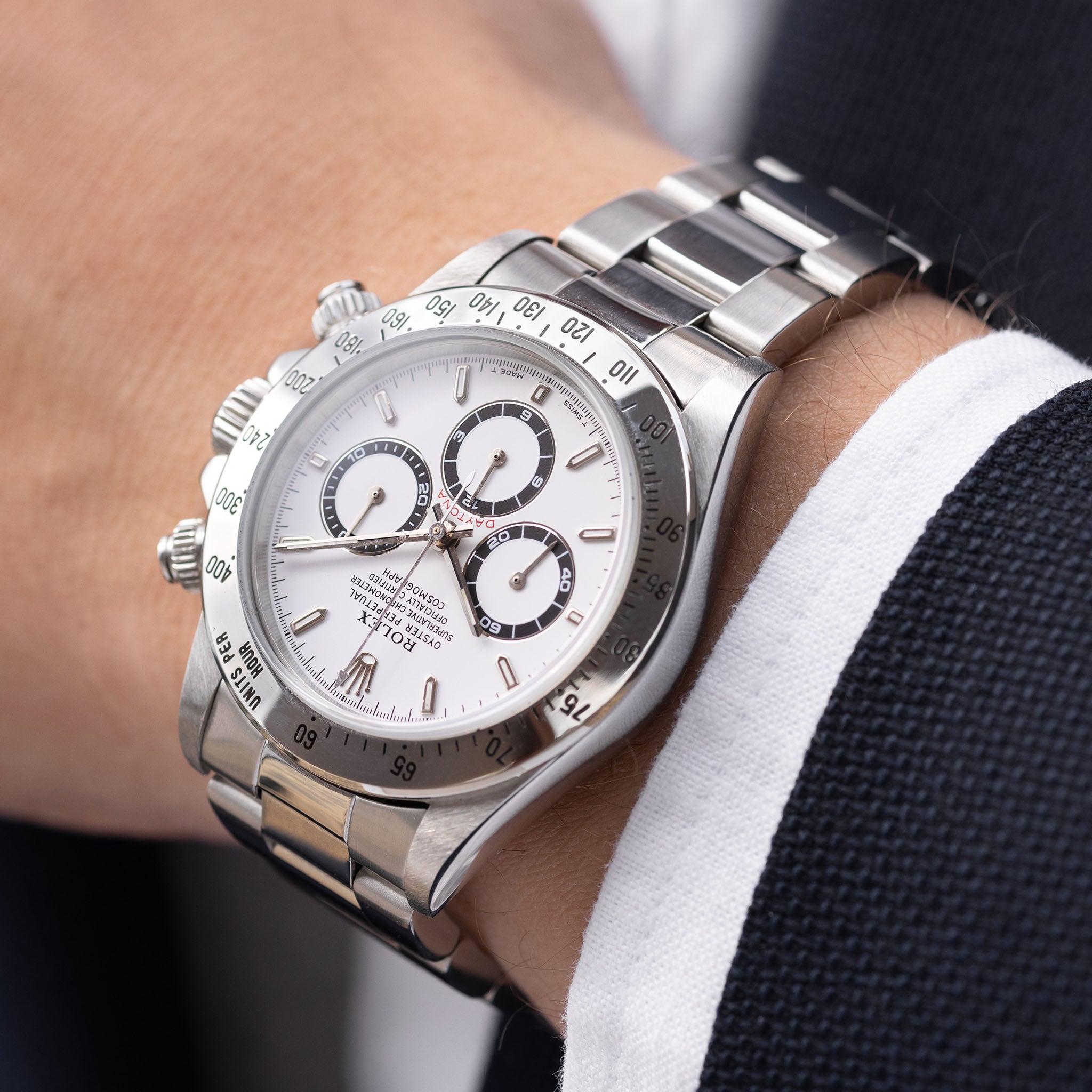 Rolex Daytona 16520 Steel White Mk5 Dial with Papers