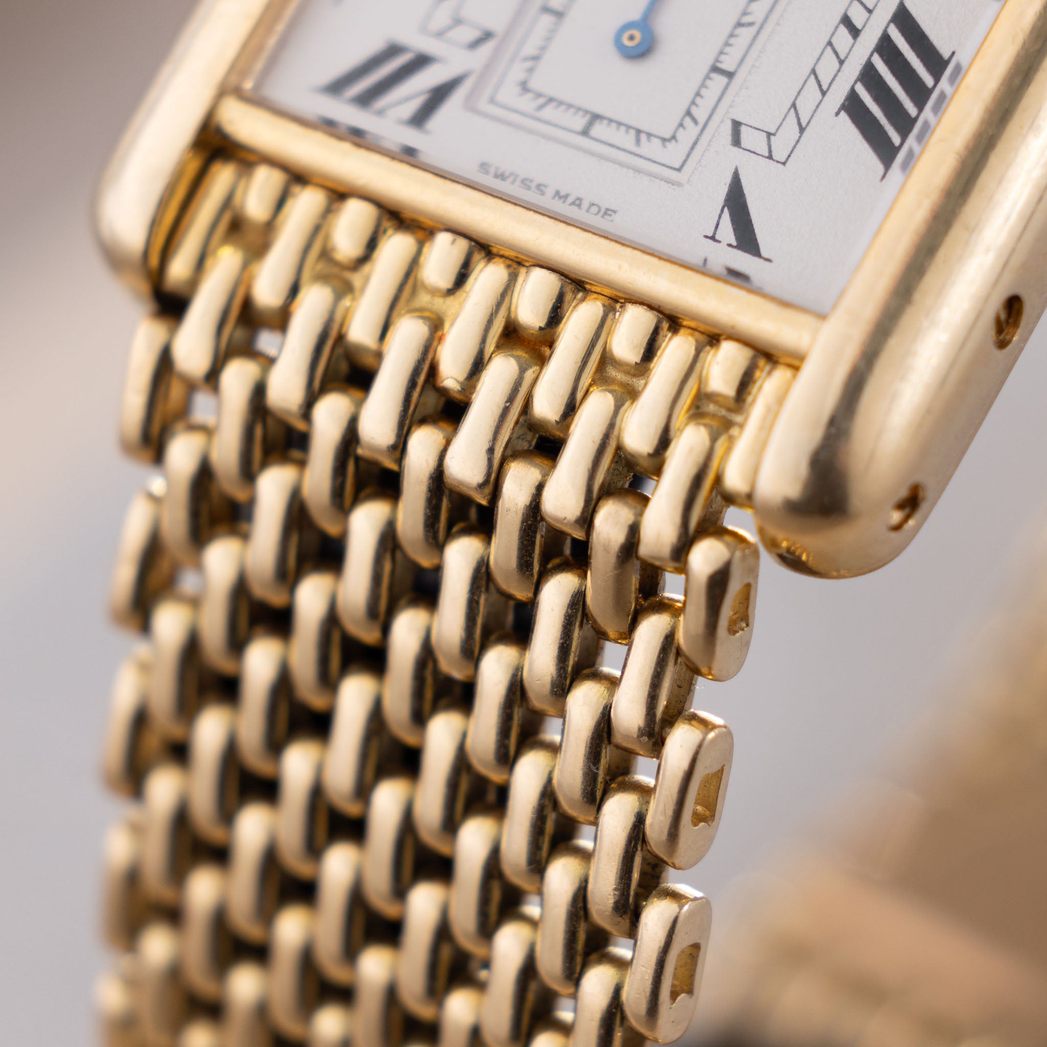 Cartier Tank Louis 18kt Gold with gold Bracelet