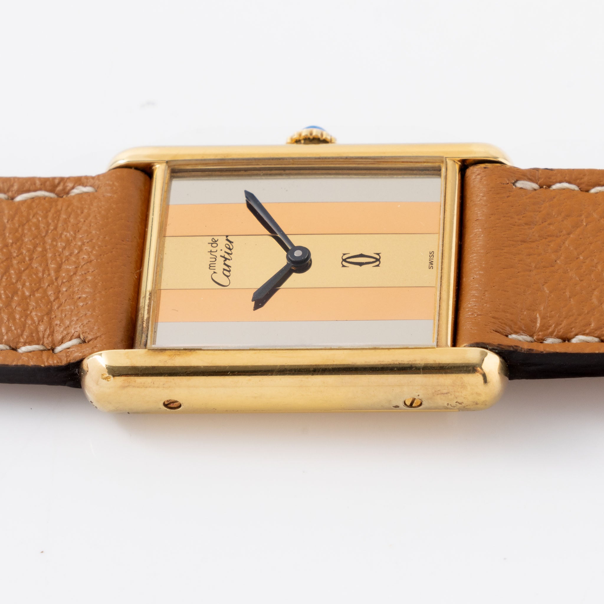 Cartier Tank must de Cartier Trinity dial big size handwound