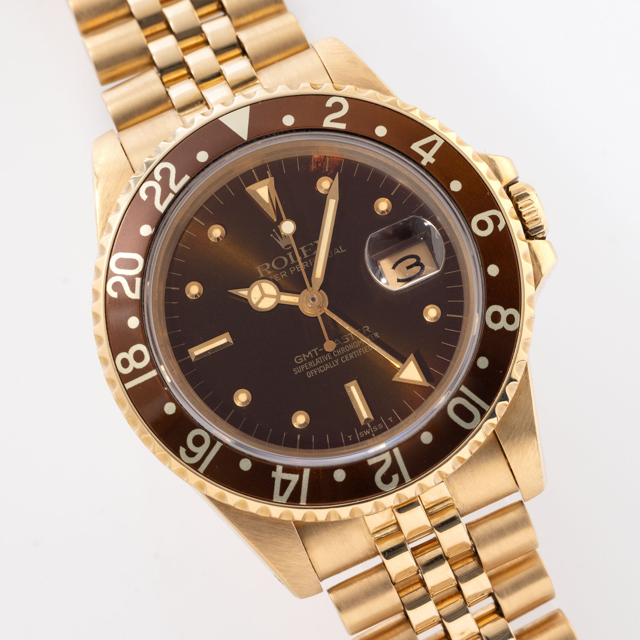 Rolex GMT-Master Brown Nipple Dial Ref 16758 with Papers