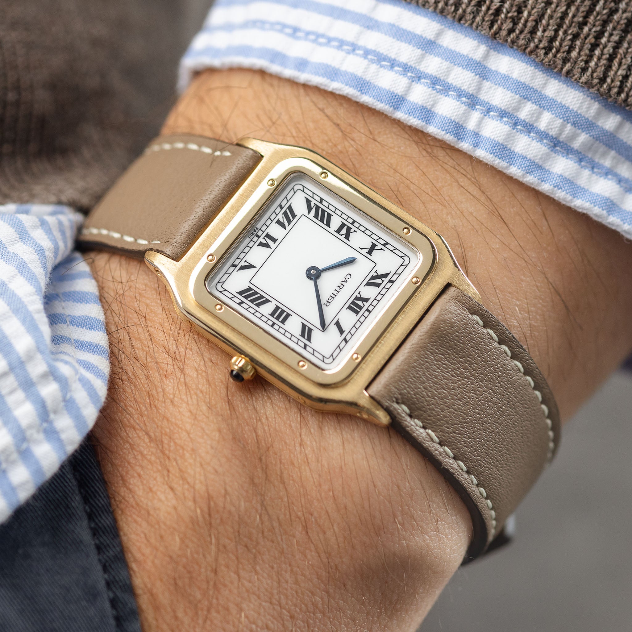 Cartier Santos Dumont Ultra-Thin in 18kt Yellow Gold ref 9605