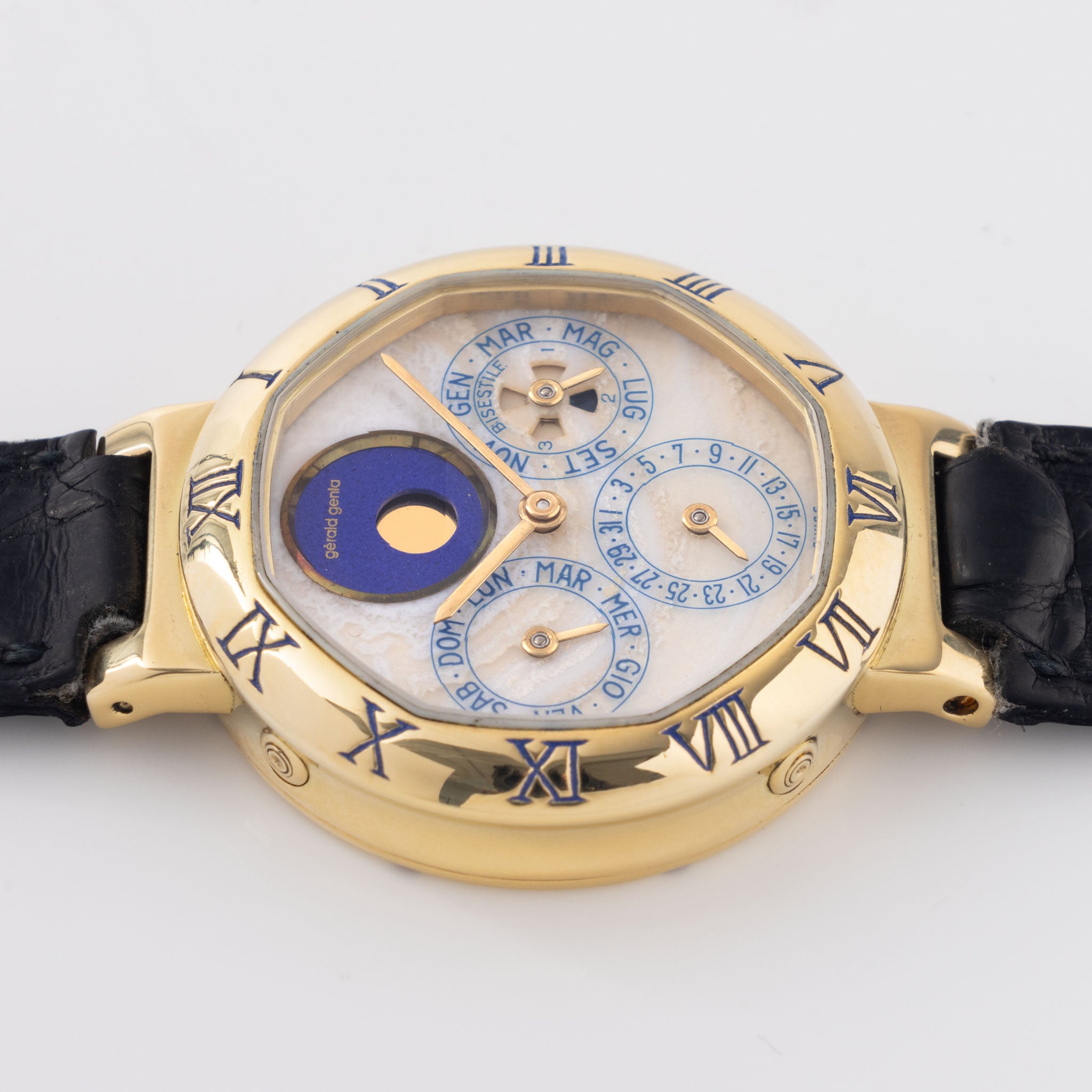 Gerald Genta "Success" Perpetual Calendar Moonphase 18kt Yellow Gold Ref G2994.7