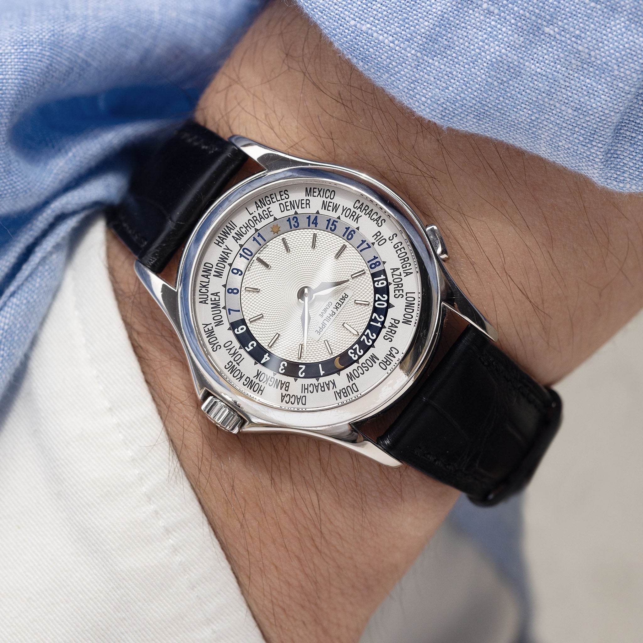 Patek Philippe World Timer White Gold Ref 5110G