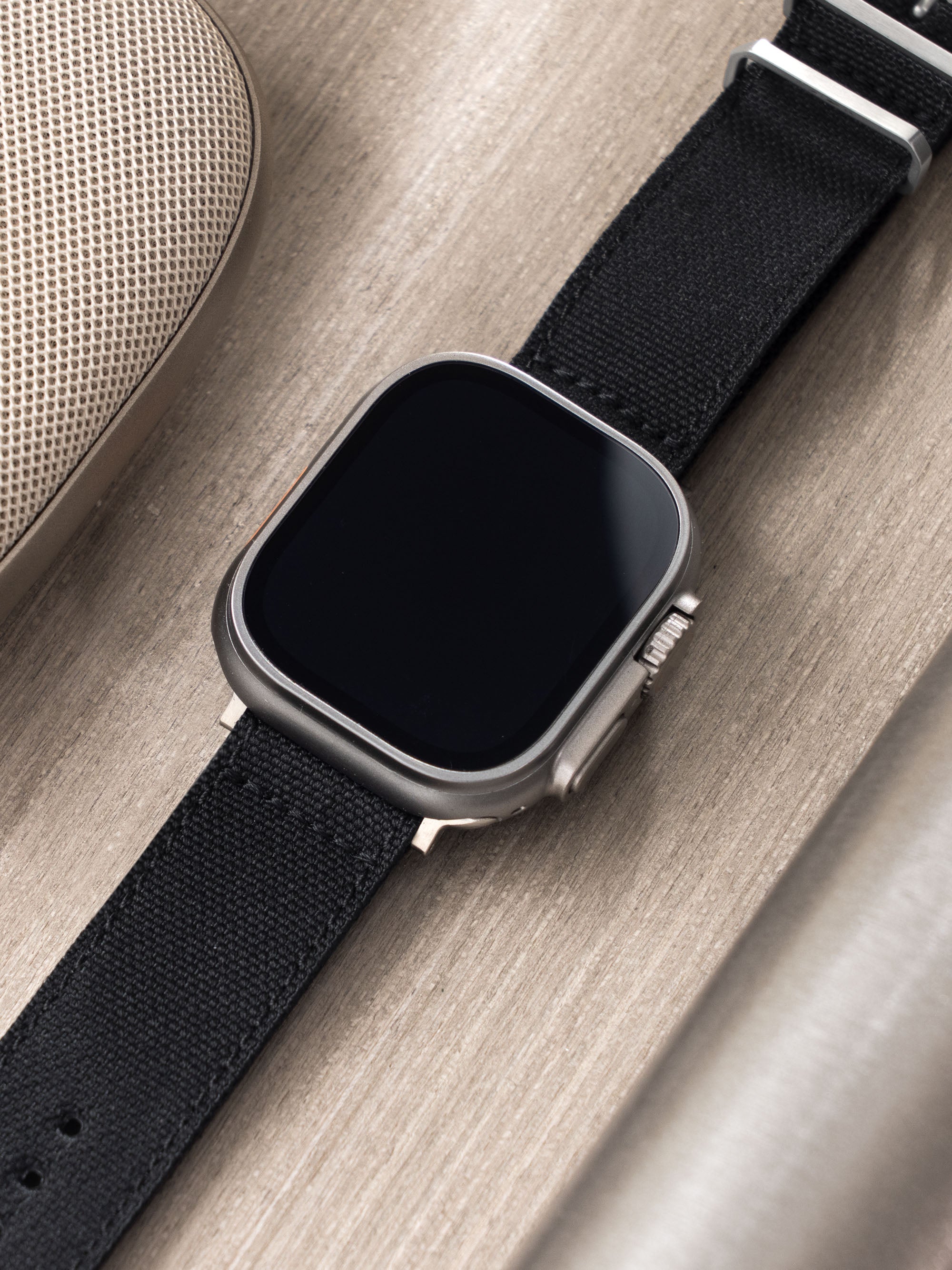 Strap for Apple Watch Ultra - Deep Black Canvas