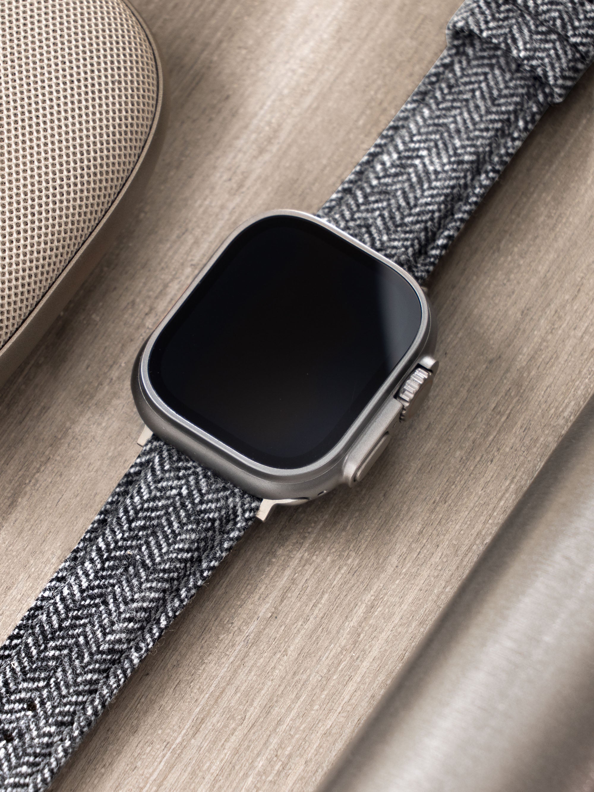 Strap for Apple Watch Ultra - Herringbone Black