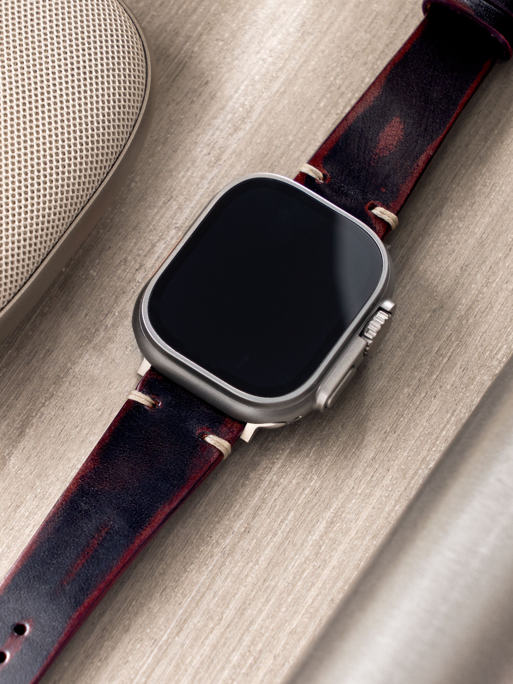Strap for Apple Watch Ultra - Diablo Black Leather