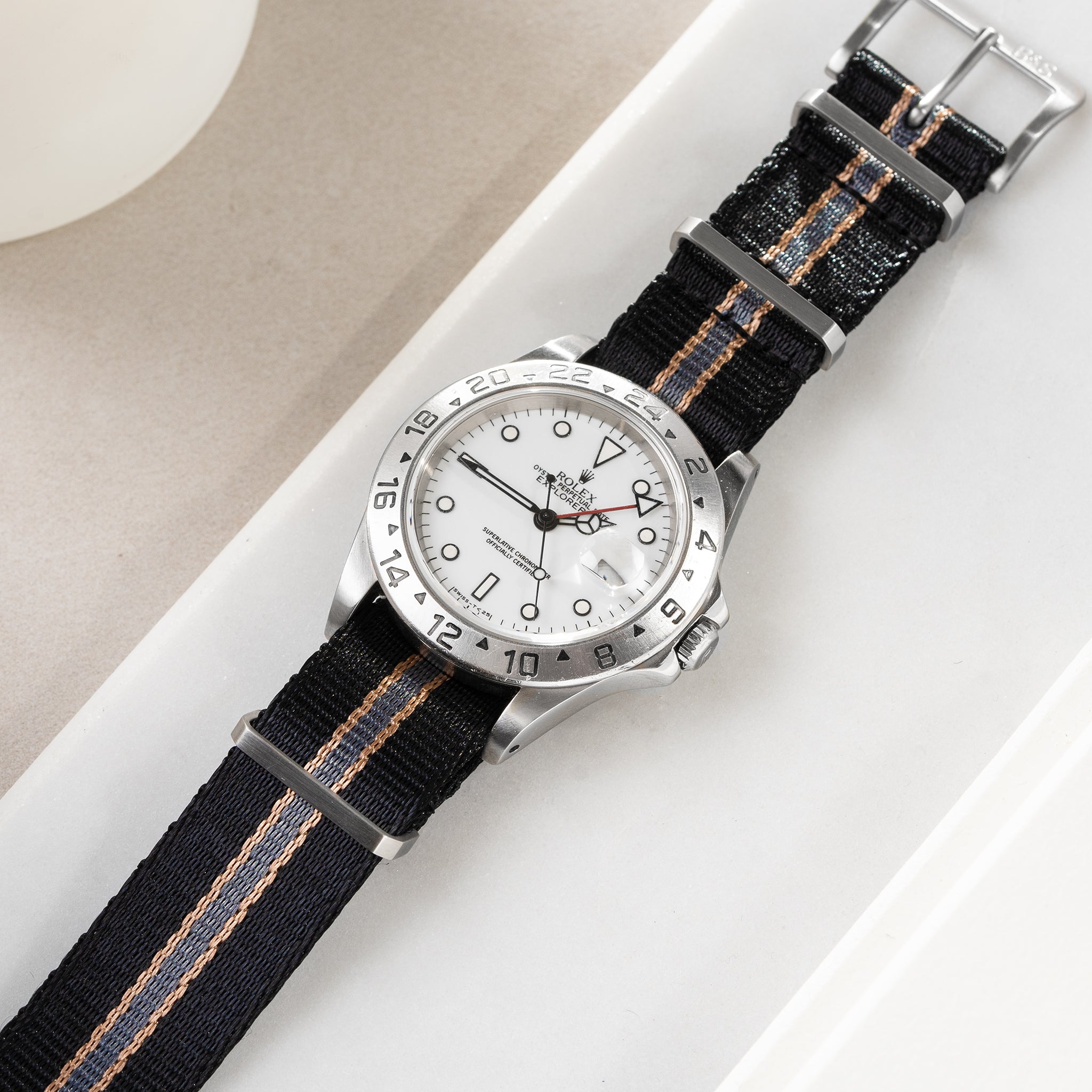 Strap for Rolex Explorer 2 - Nylon Single Pass 300 Edition (20mm)