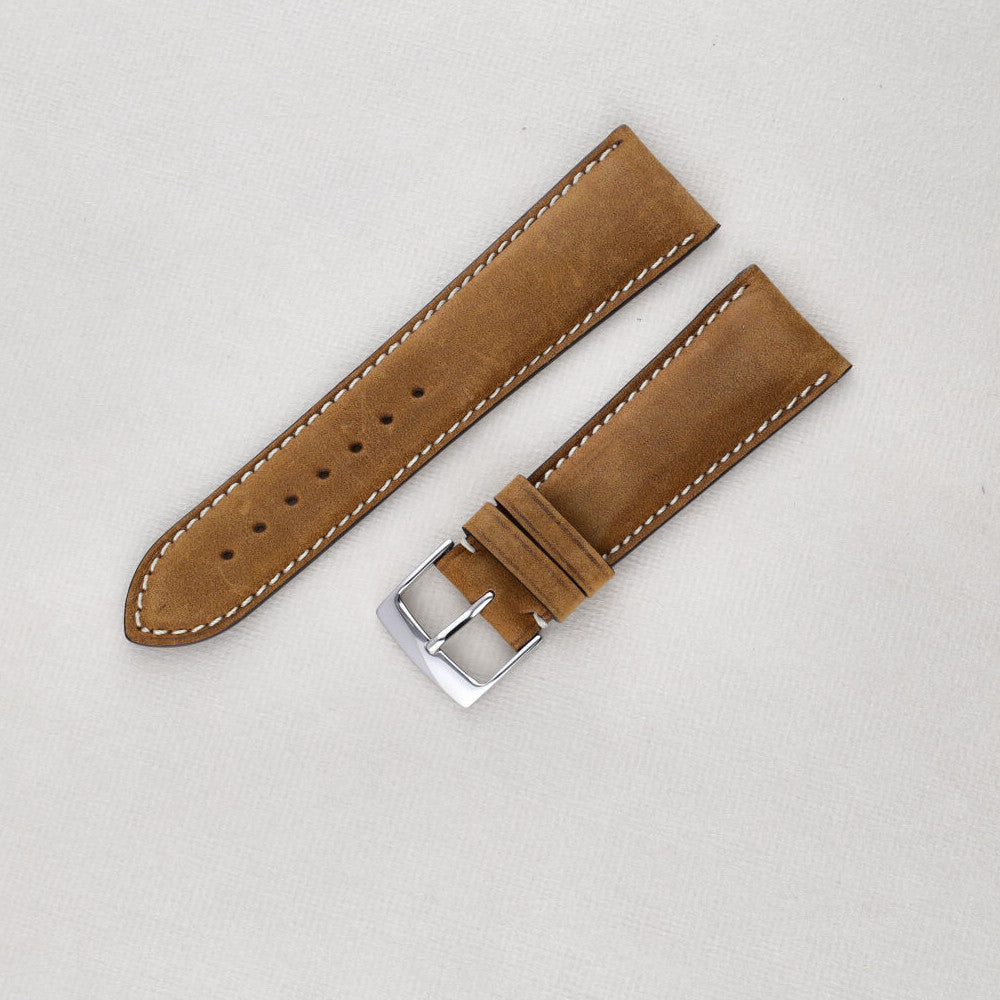 Sample Sale - Mountain Brown Leather Watch Strap - 24mm