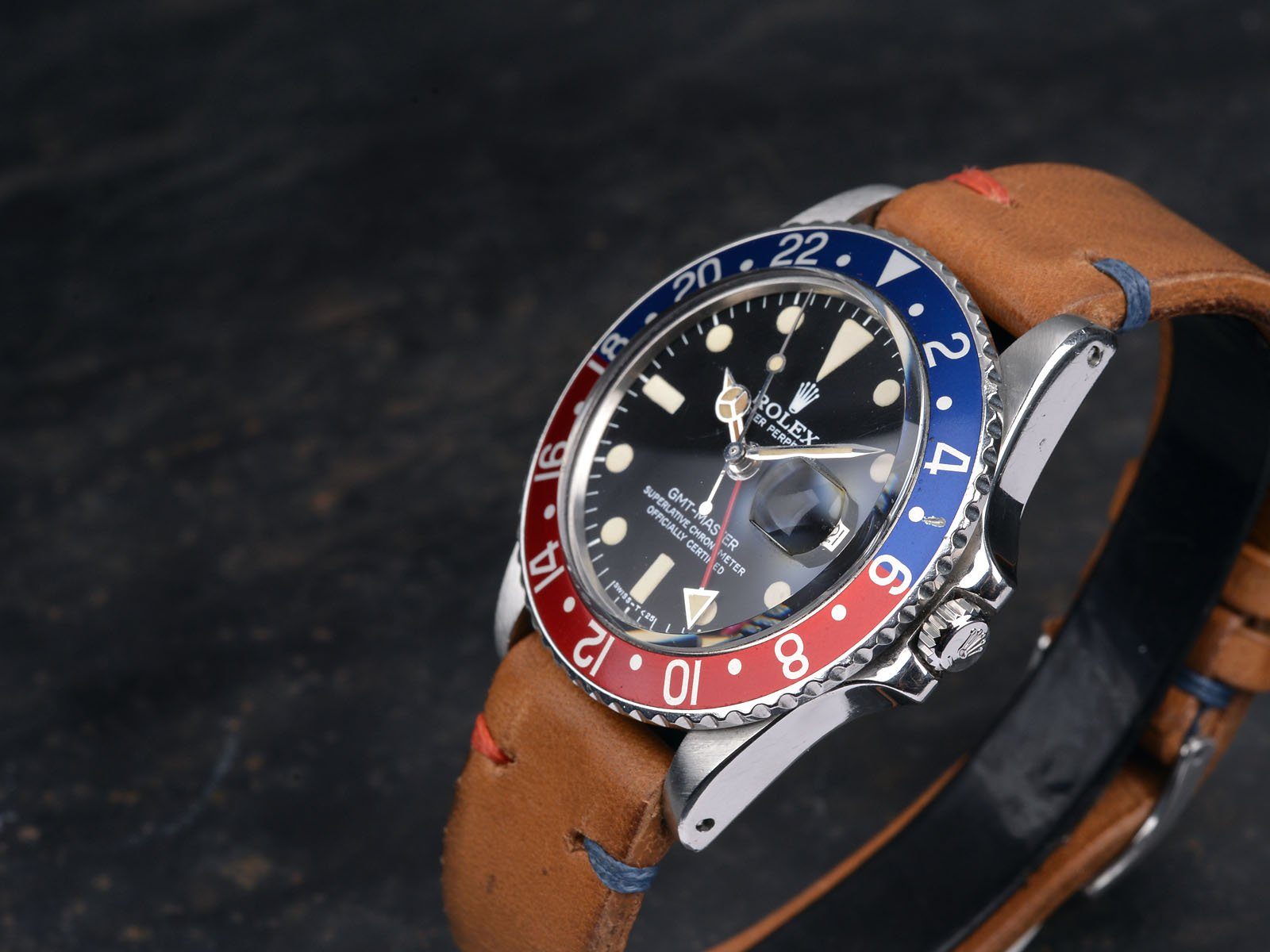 CURATED ROLEX 1675 GMT MAXI DIAL WITH PAPERS