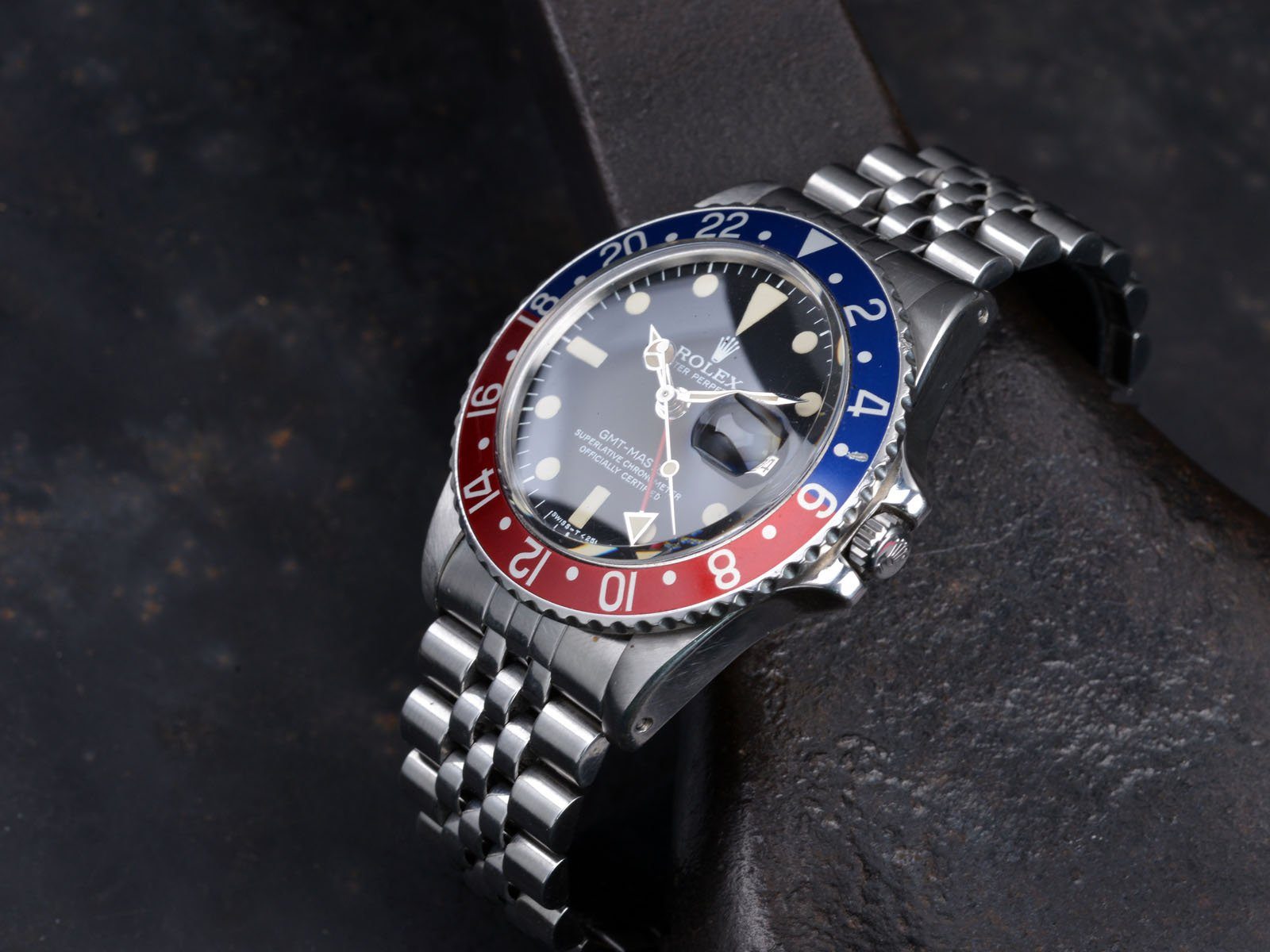 CURATED ROLEX 1675 GMT MAXI DIAL WITH PAPERS