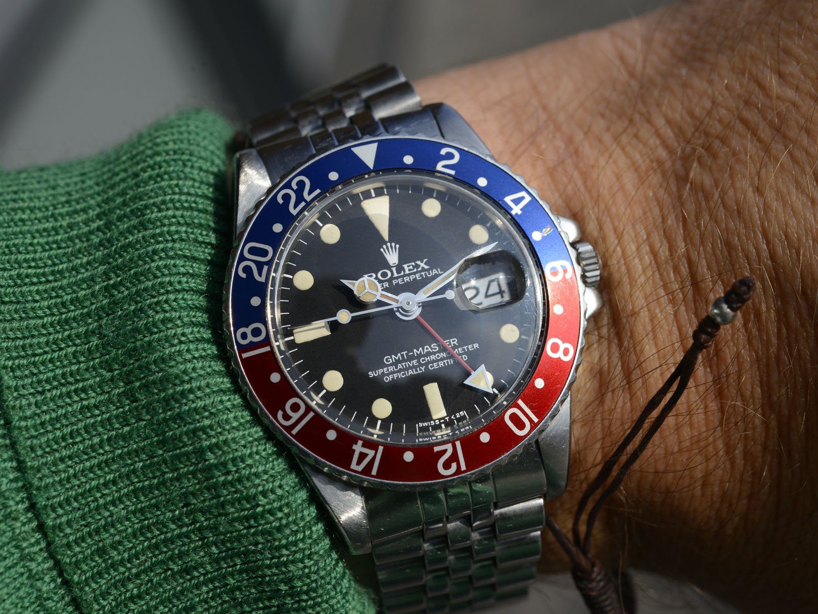 CURATED ROLEX 1675 GMT MAXI DIAL WITH PAPERS