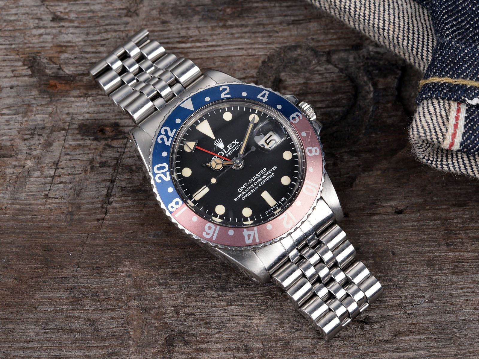 CURATED ROLEX 1675 GMT MAXI DIAL WITH PAPERS