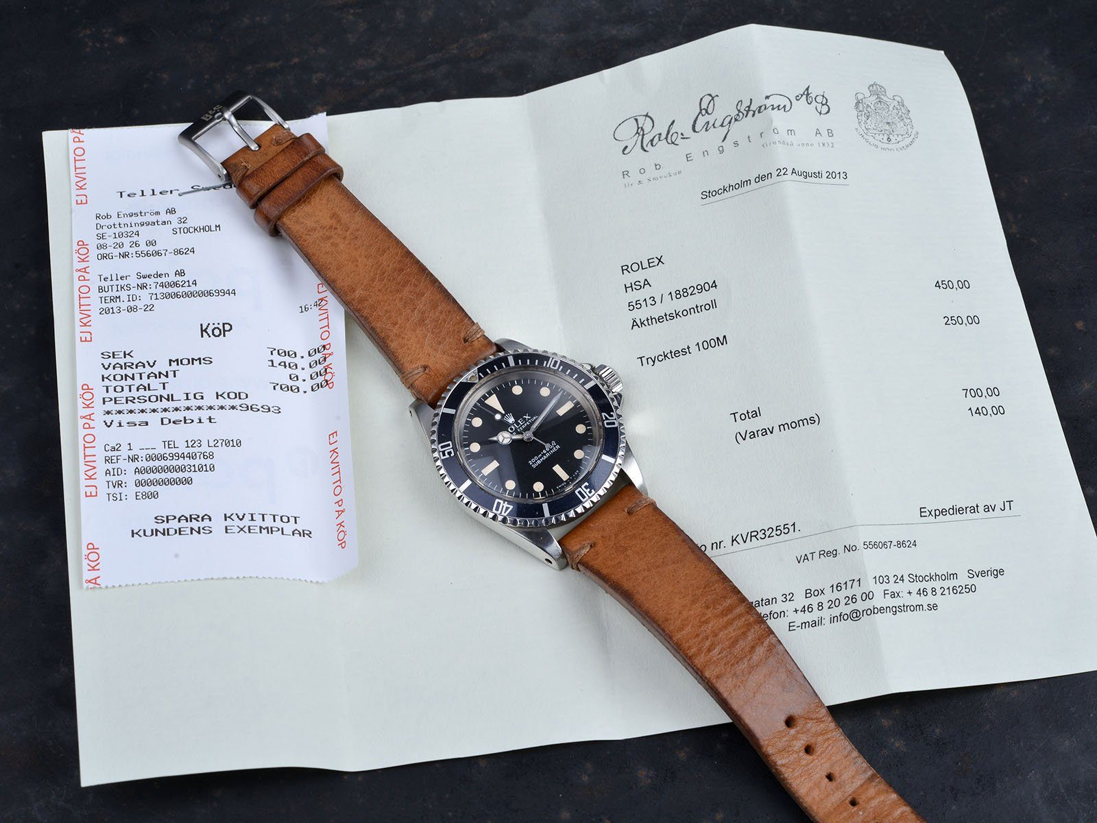 ‘GET IN TO VINTAGE ROLEX’ 5513 PACKAGE