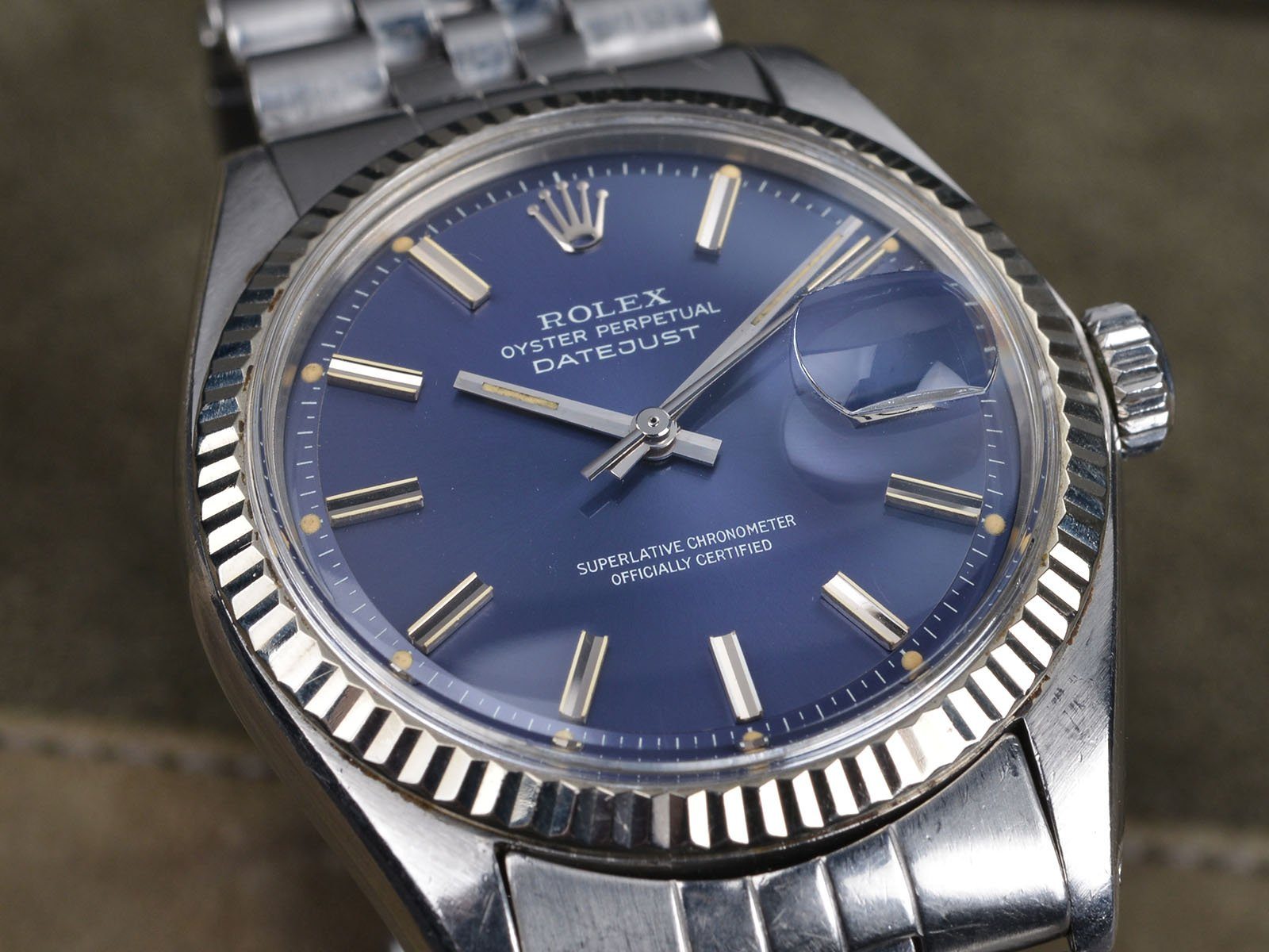 ROLEX ROLEX 1601 DATEJUST BLUE DIAL