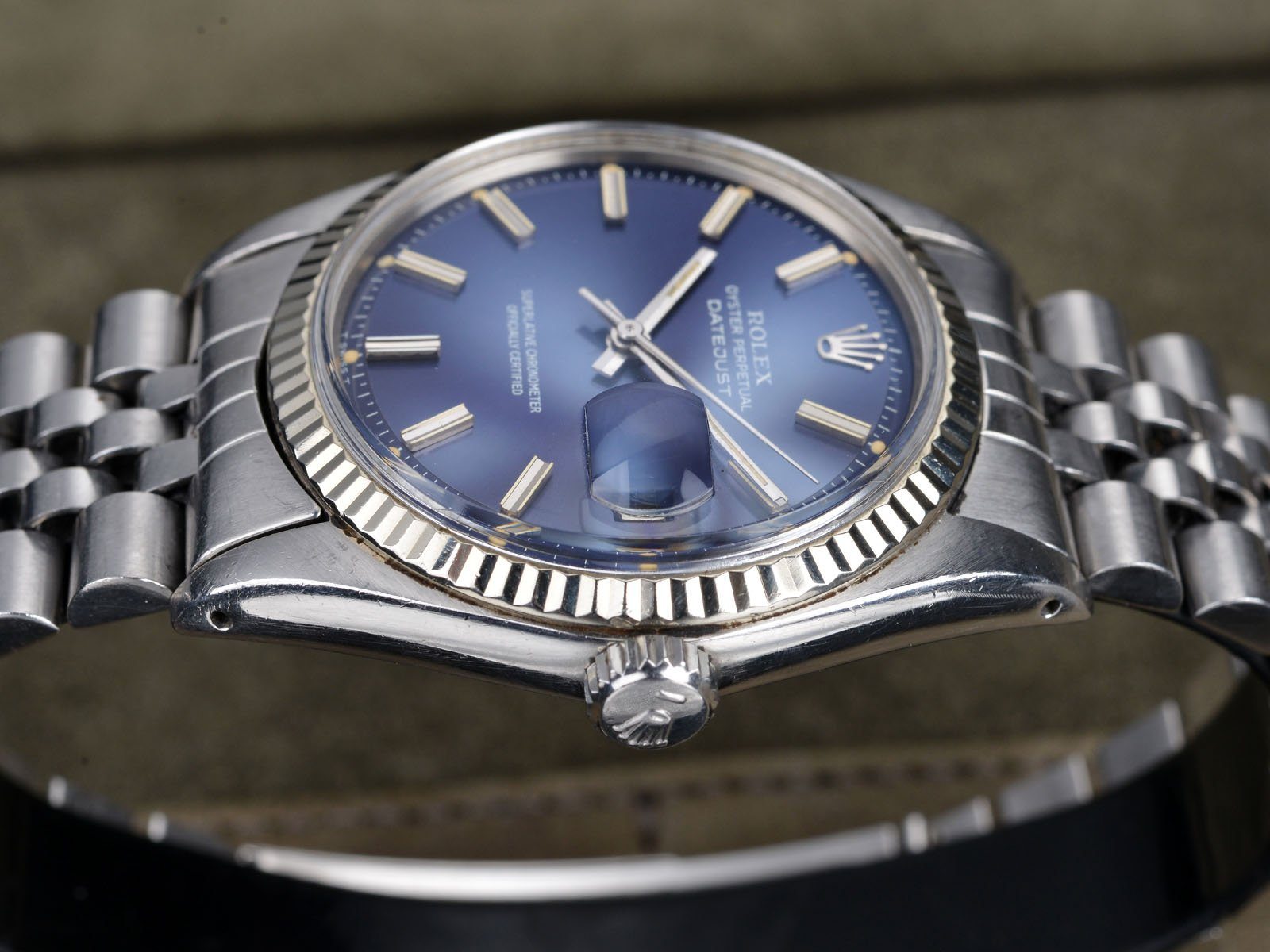 ROLEX ROLEX 1601 DATEJUST BLUE DIAL